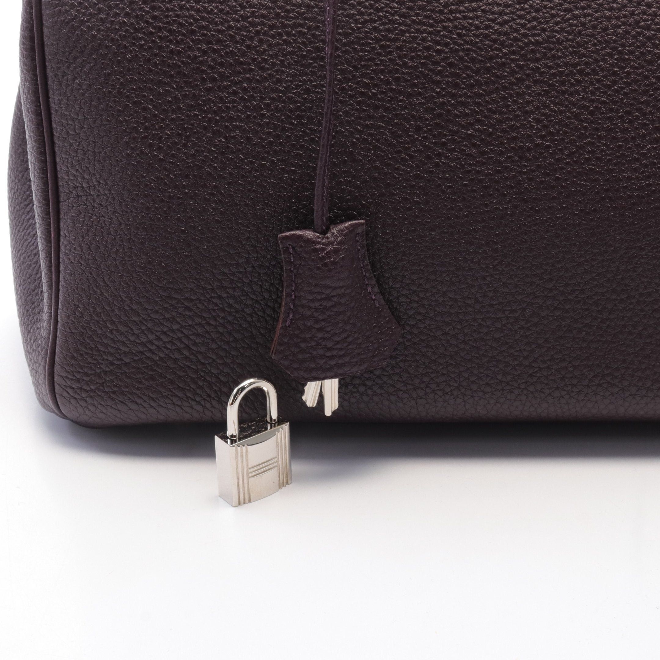 Hermes Hermes Birkin 30 Cassis Handbag Togo Dark Purple Silver Hardware □ R Stamp Size ONE SIZE - 6 Thumbnail