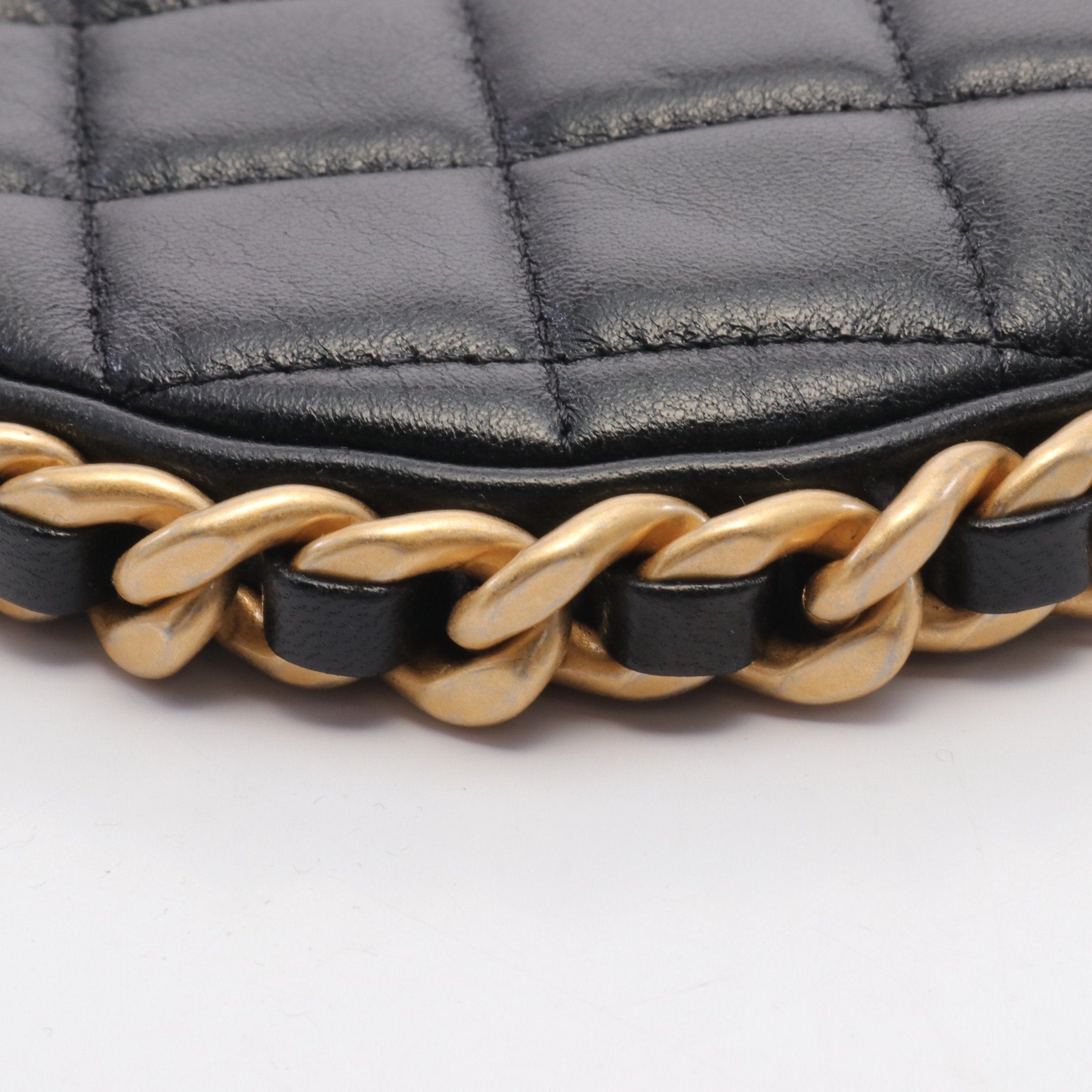 Chanel Chanel Matelasse Chain Shoulder Bag Leather Black Gold Hardware Size ONE SIZE - 7 Thumbnail