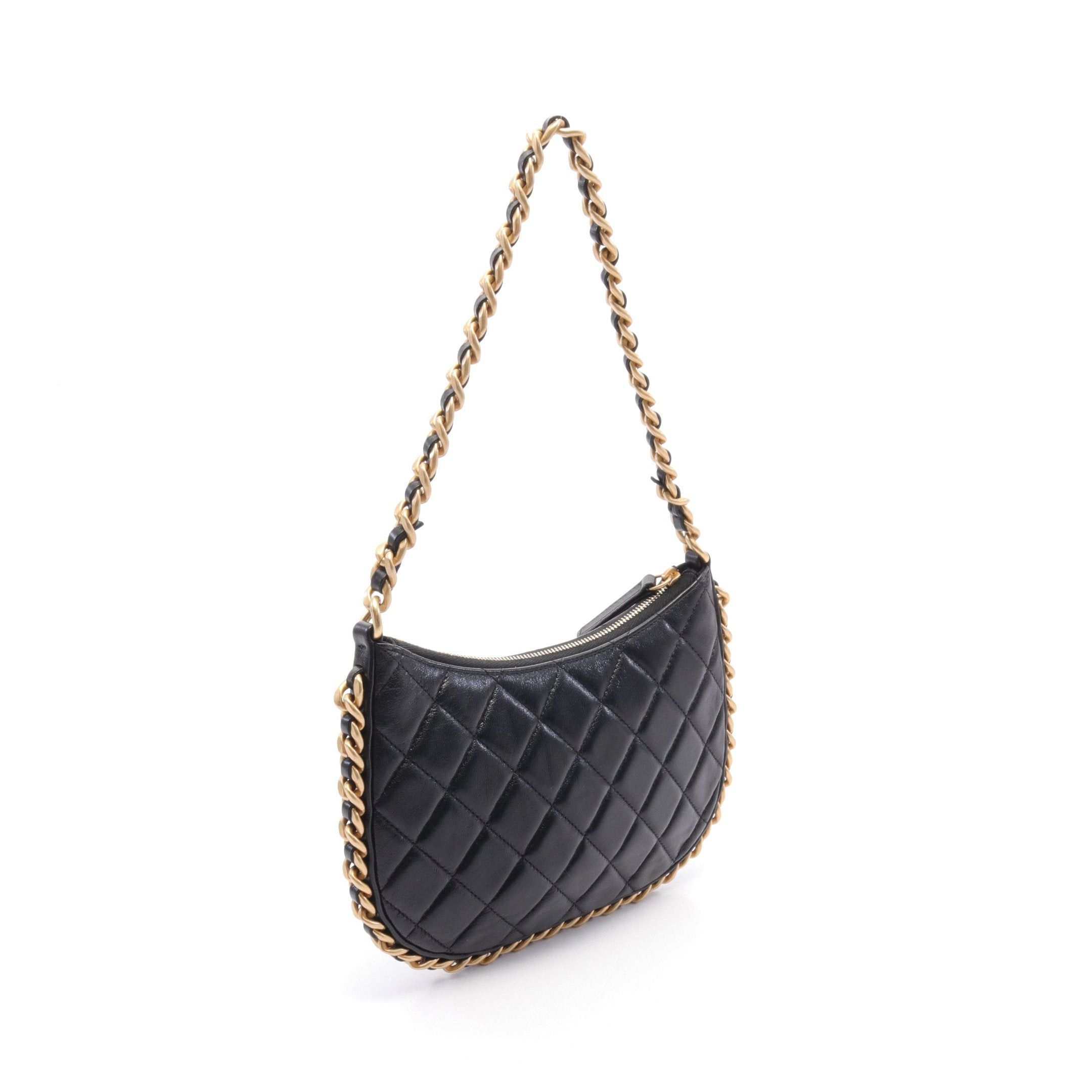 Chanel Chanel Matelasse Chain Shoulder Bag Leather Black Gold Hardware Size ONE SIZE - 2 Thumbnail