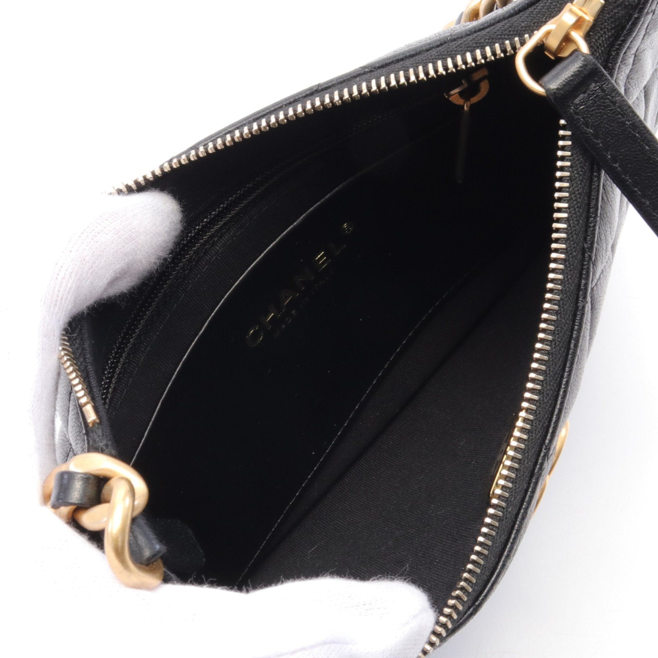 Chanel Chanel Matelasse Chain Shoulder Bag Leather Black Gold Hardware Size ONE SIZE - 3 Thumbnail