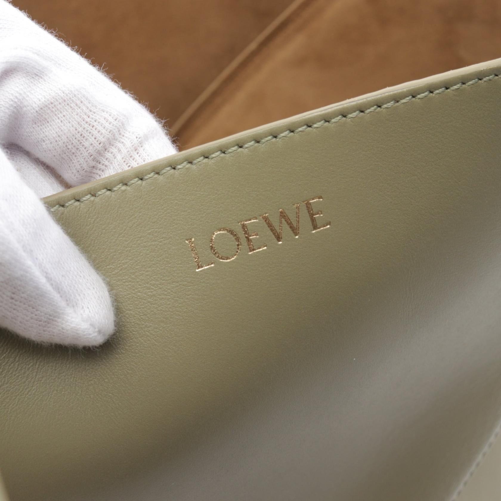 Loewe Loewe Puzzle Tote Medium Handbag Bag Leather Beige Size ONE SIZE - 4 Thumbnail