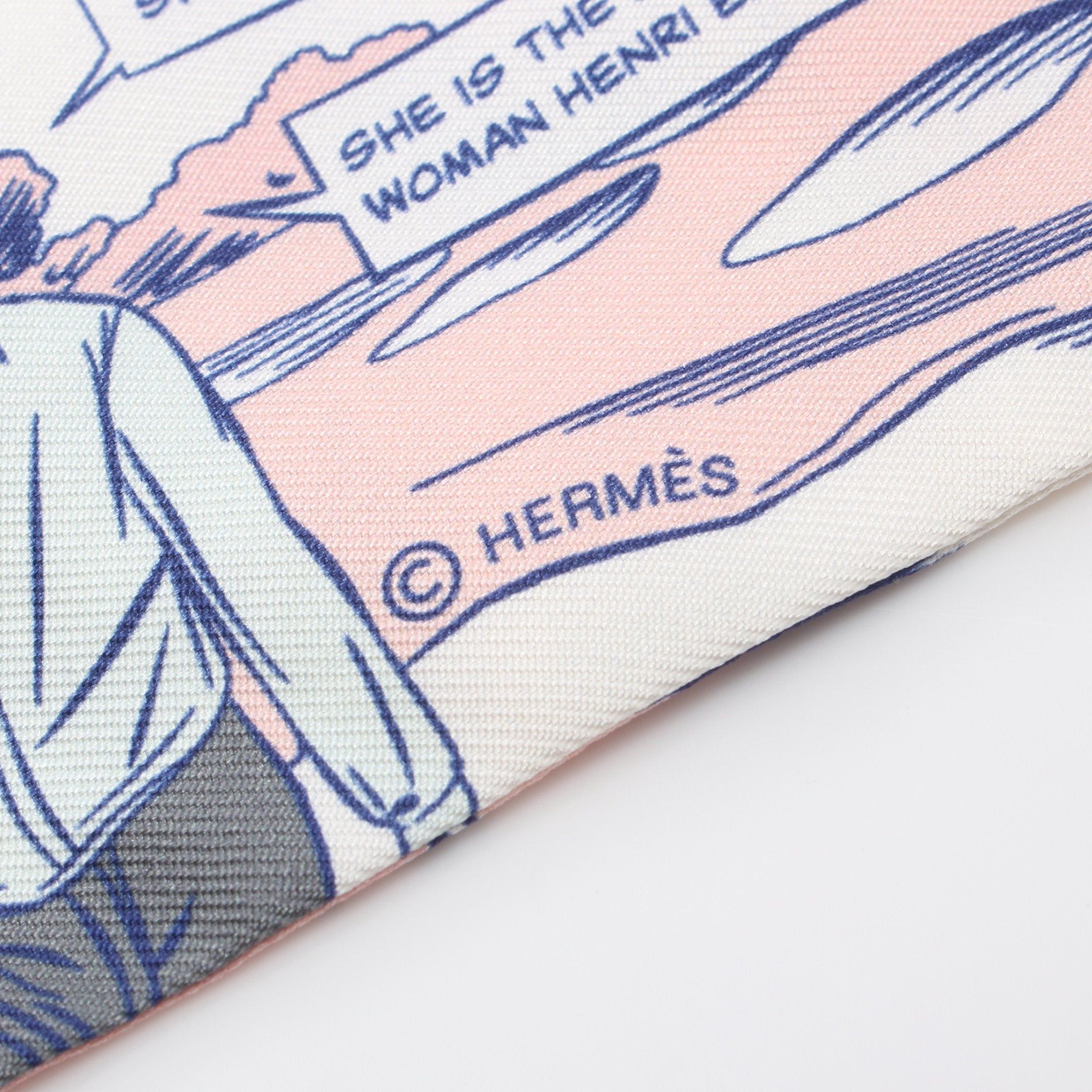 Hermes Hermes Twilly Wow Ribbon Scarf Silk White Multicolor Size ONE SIZE - 2 Thumbnail