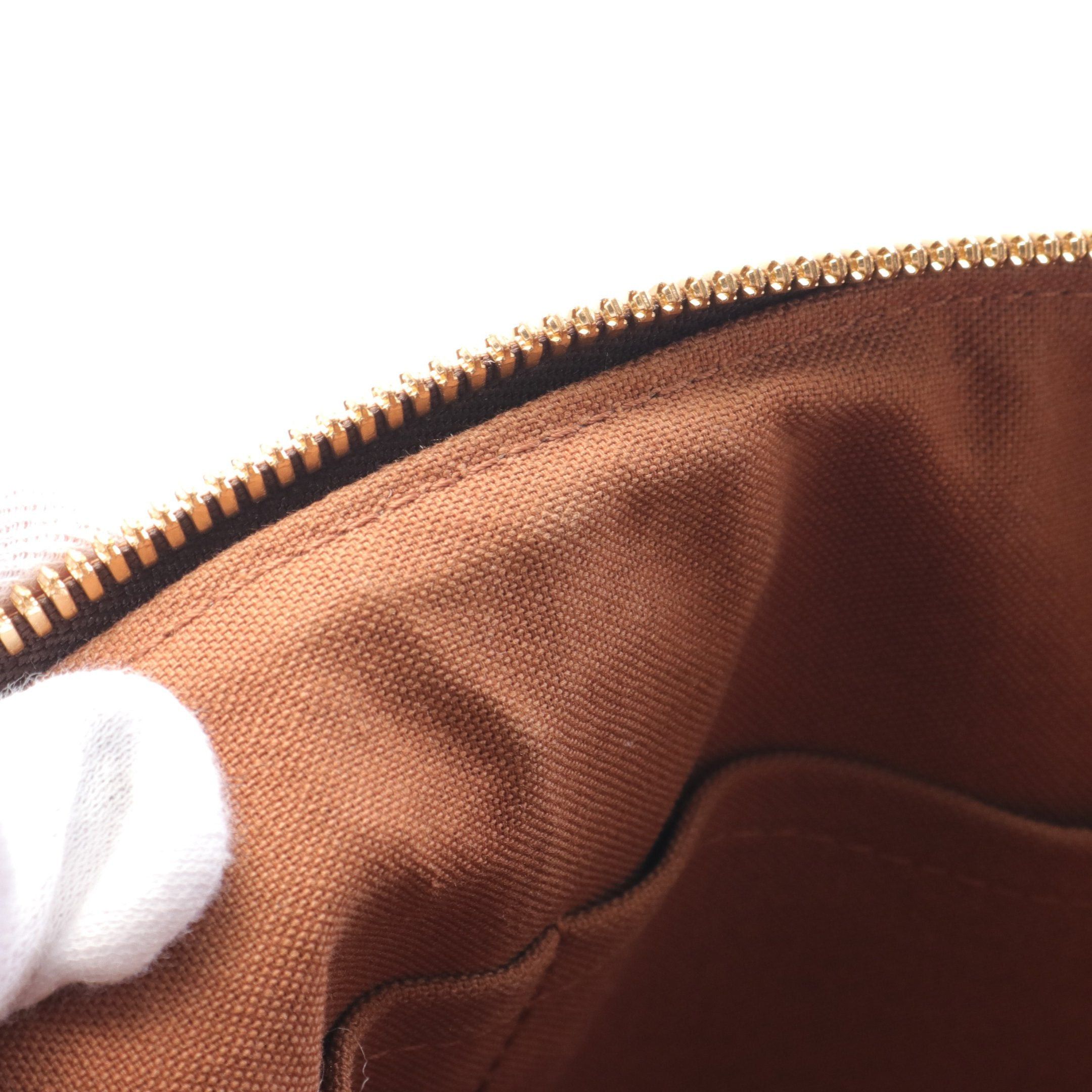 Louis Vuitton Louis Vuitton Palermo Pm Monogram Handbag Leather Brown Size ONE SIZE - 6 Thumbnail