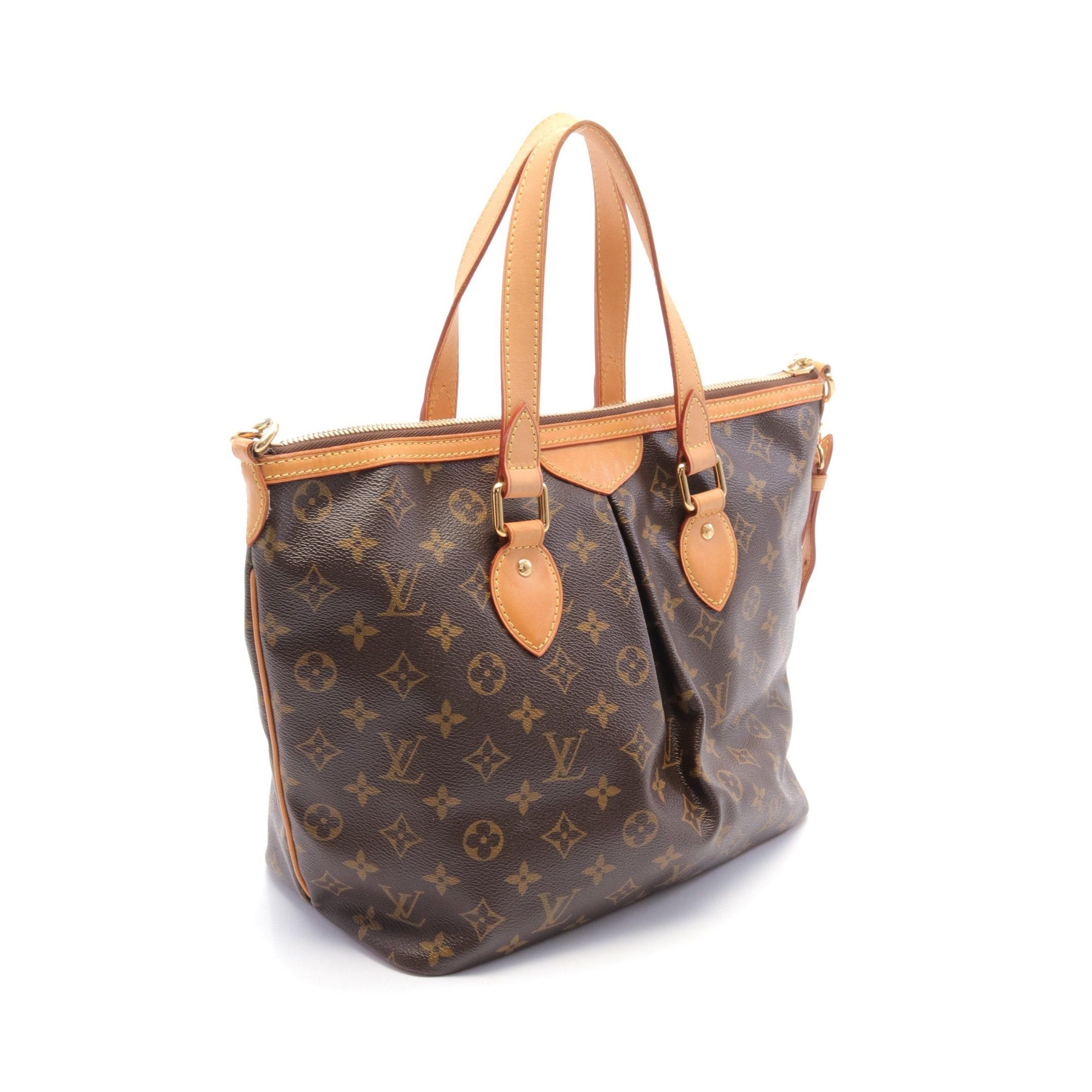 Louis Vuitton Louis Vuitton Palermo Pm Monogram Handbag Leather Brown Size ONE SIZE - 2 Thumbnail