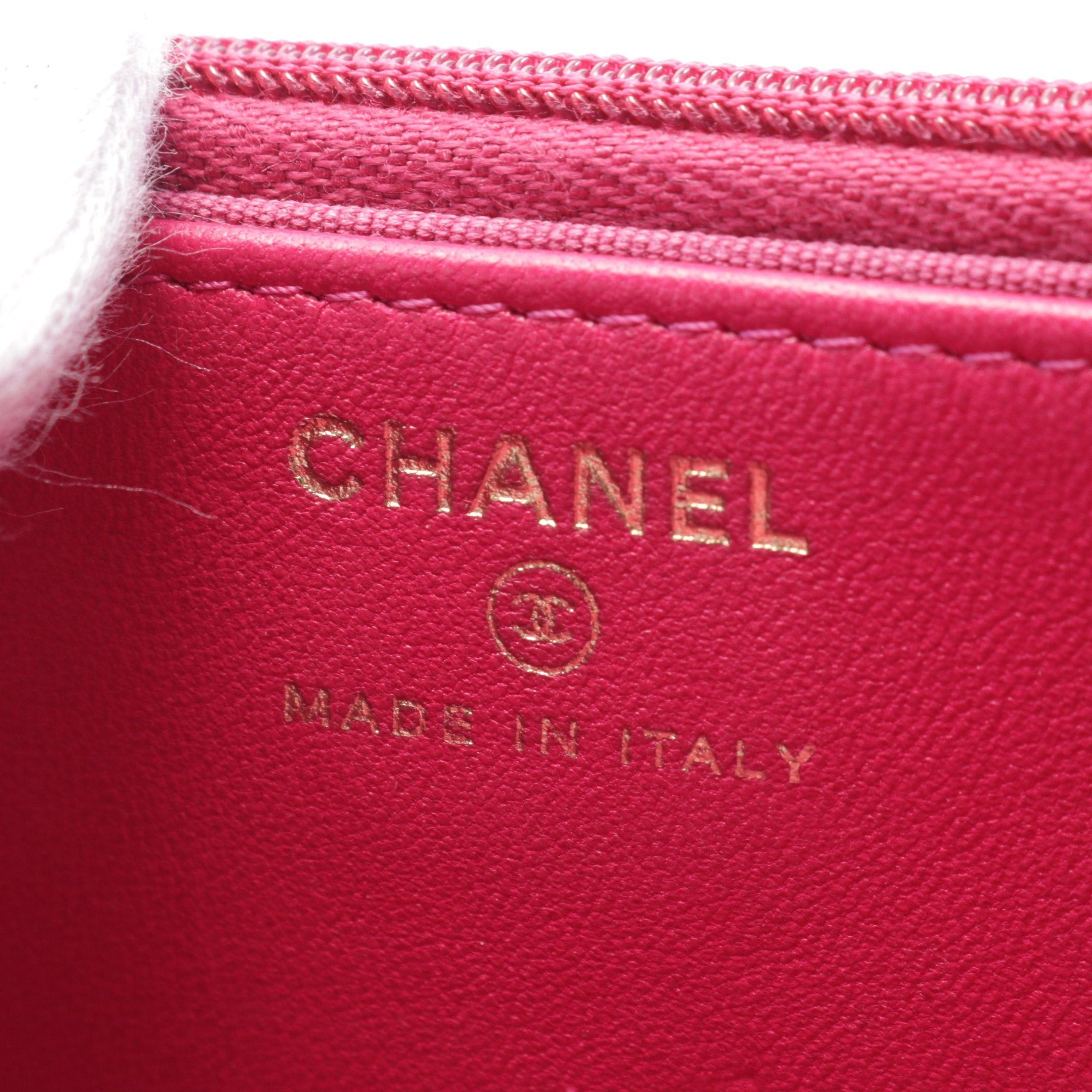 Chanel Chanel Matelasse Top Handle Chain Wallet Leather Pink Purple Gold Hardware Size ONE SIZE - 4 Thumbnail