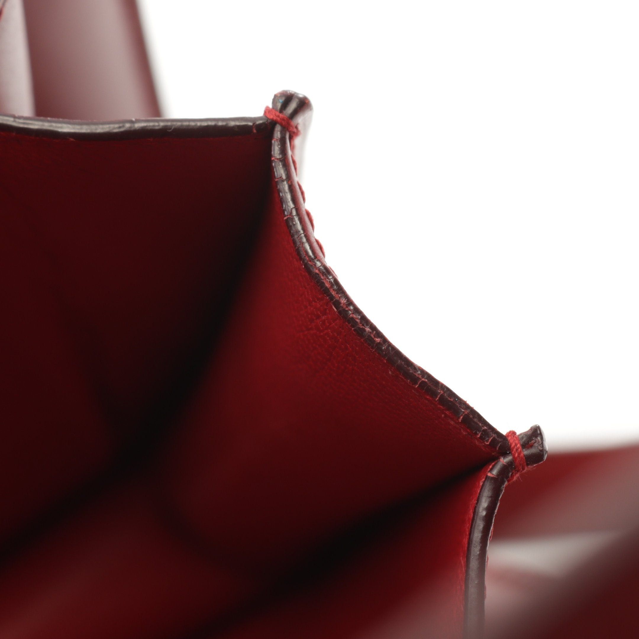 Celine Celine Classic Medium Shoulder Bag Leather Red Size ONE SIZE - 9 Thumbnail