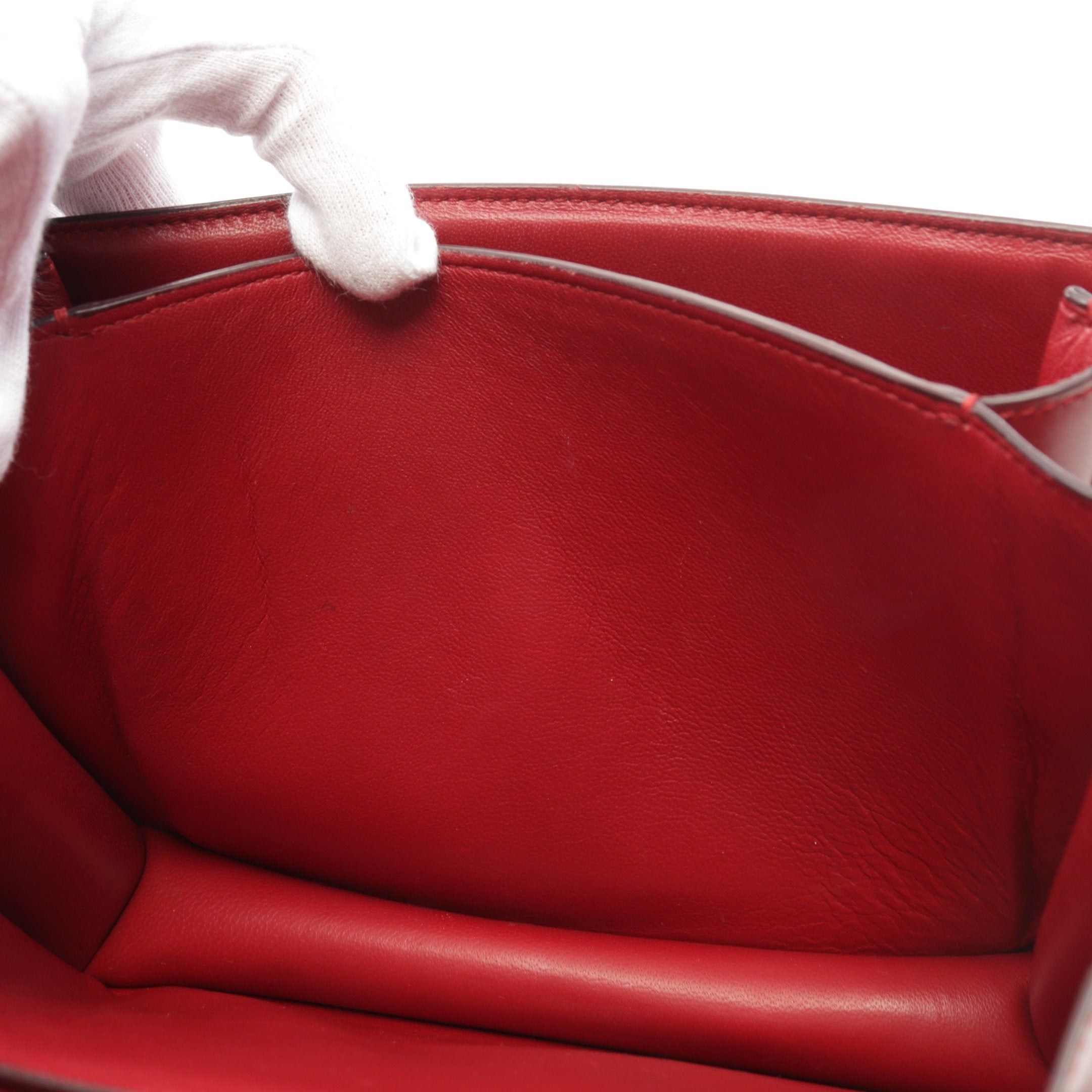 Celine Celine Classic Medium Shoulder Bag Leather Red Size ONE SIZE - 8 Thumbnail
