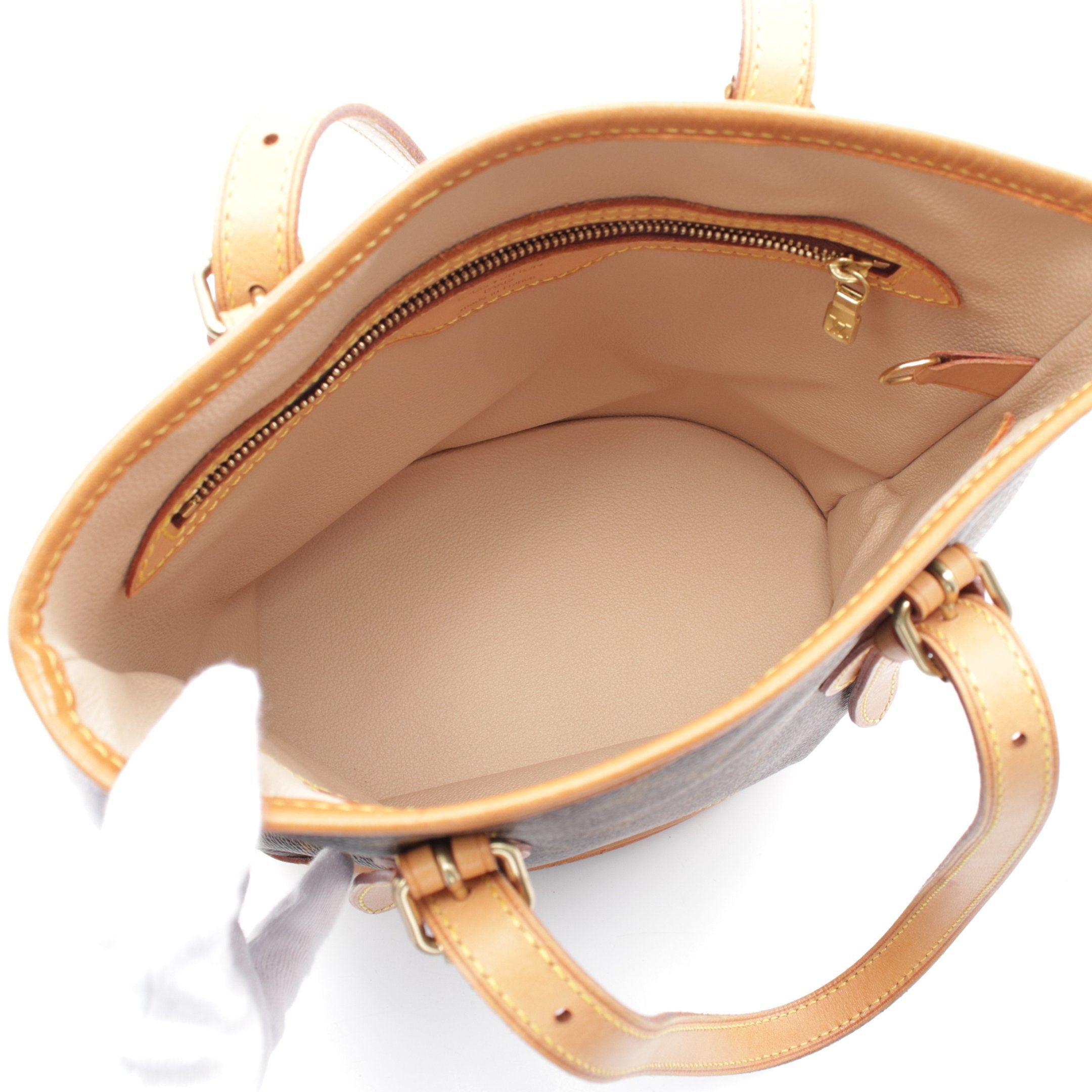 Louis Vuitton Louis Vuitton Bucket Pm Monogram Handbag Leather Brown Size ONE SIZE - 3 Thumbnail