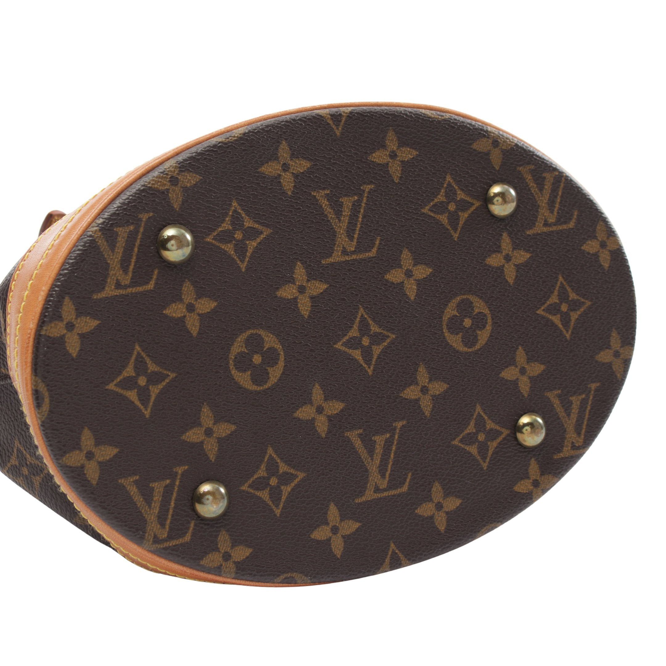 Louis Vuitton Louis Vuitton Bucket Pm Monogram Handbag Leather Brown Size ONE SIZE - 12 Thumbnail