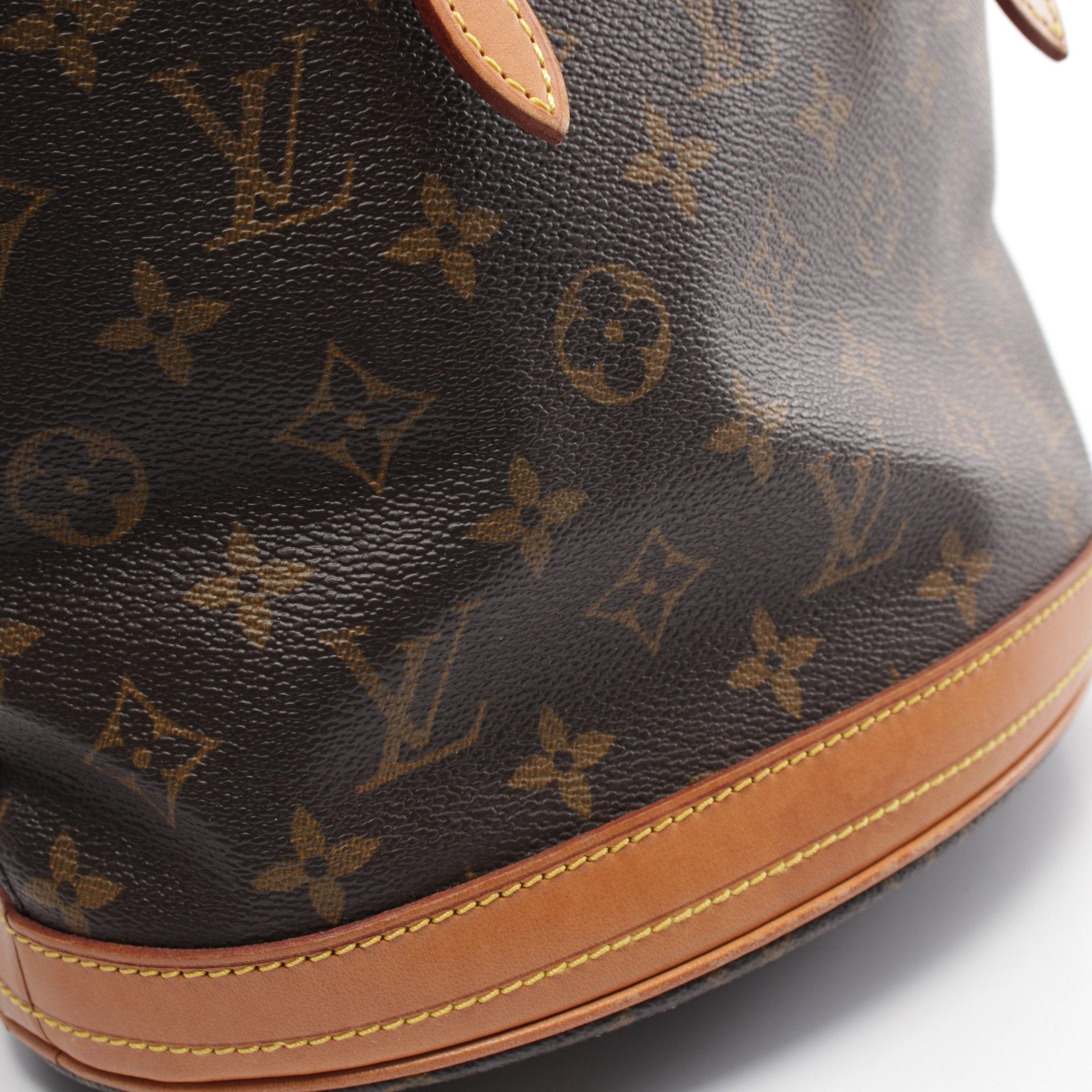 Louis Vuitton Louis Vuitton Bucket Pm Monogram Handbag Leather Brown Size ONE SIZE - 7 Thumbnail