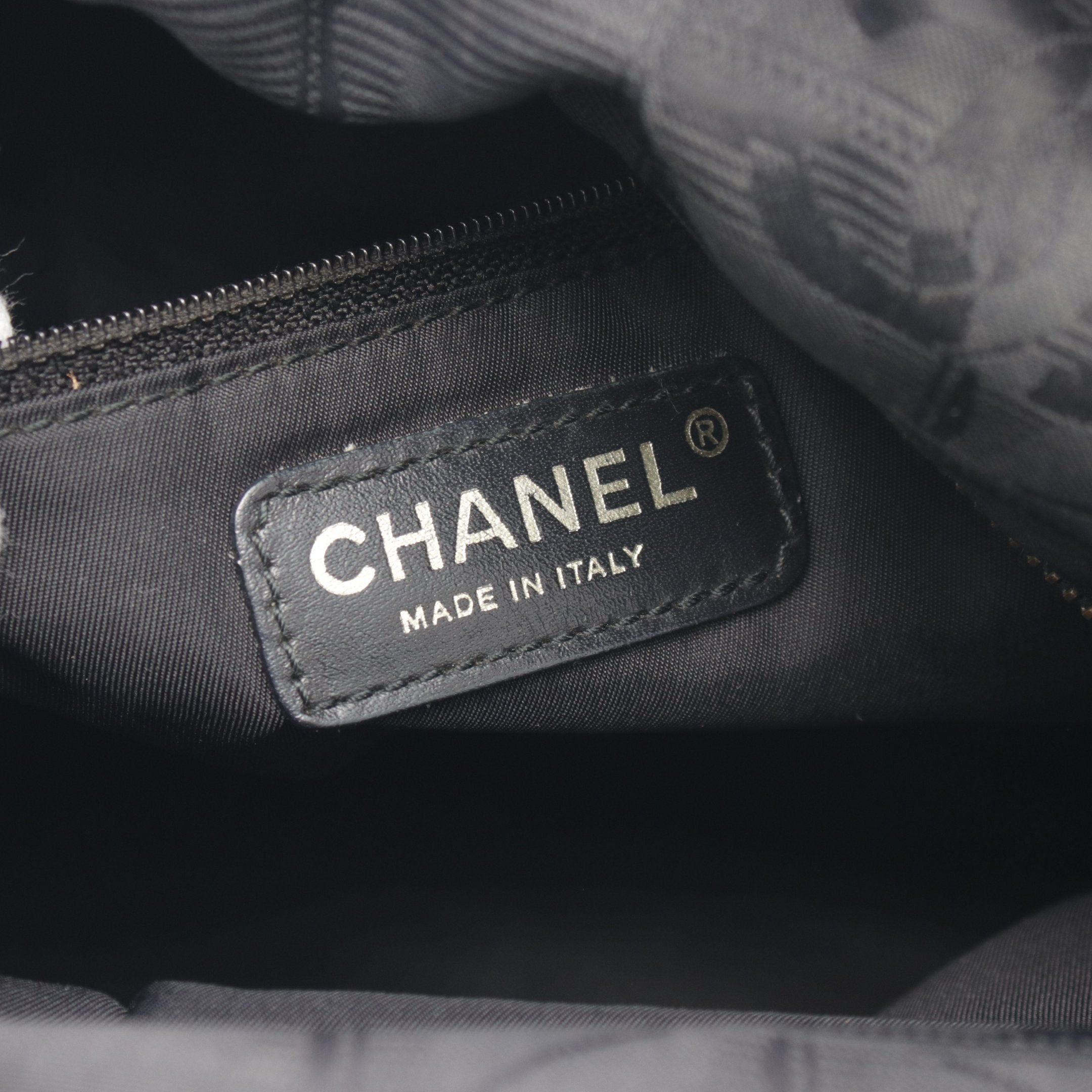 Chanel Chanel New Travel Line Gm Shoulder Bag Tote Nylon Canvas Leather Black Gold Hardware Size ONE SIZE - 4 Thumbnail
