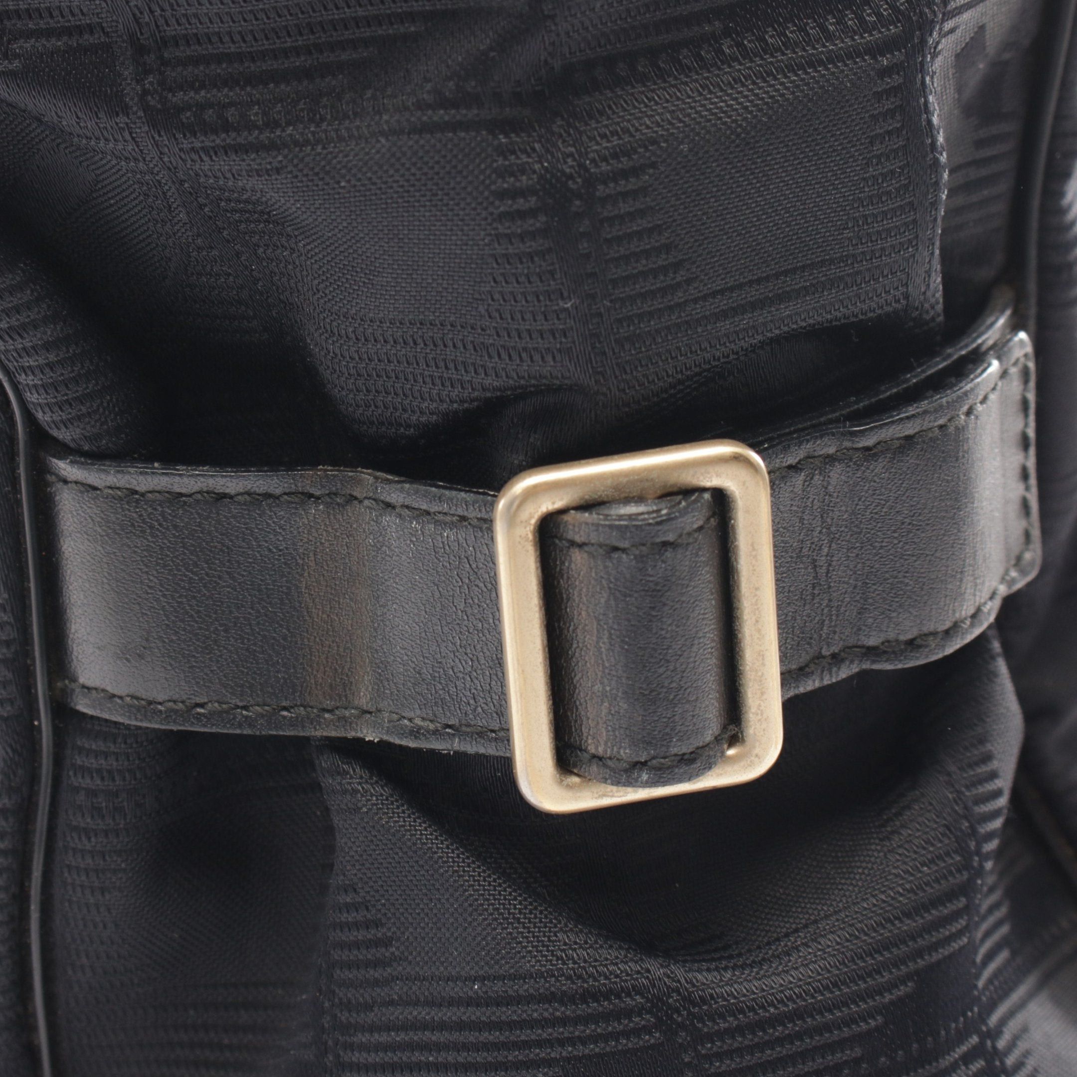 Chanel Chanel New Travel Line Gm Shoulder Bag Tote Nylon Canvas Leather Black Gold Hardware Size ONE SIZE - 10 Thumbnail
