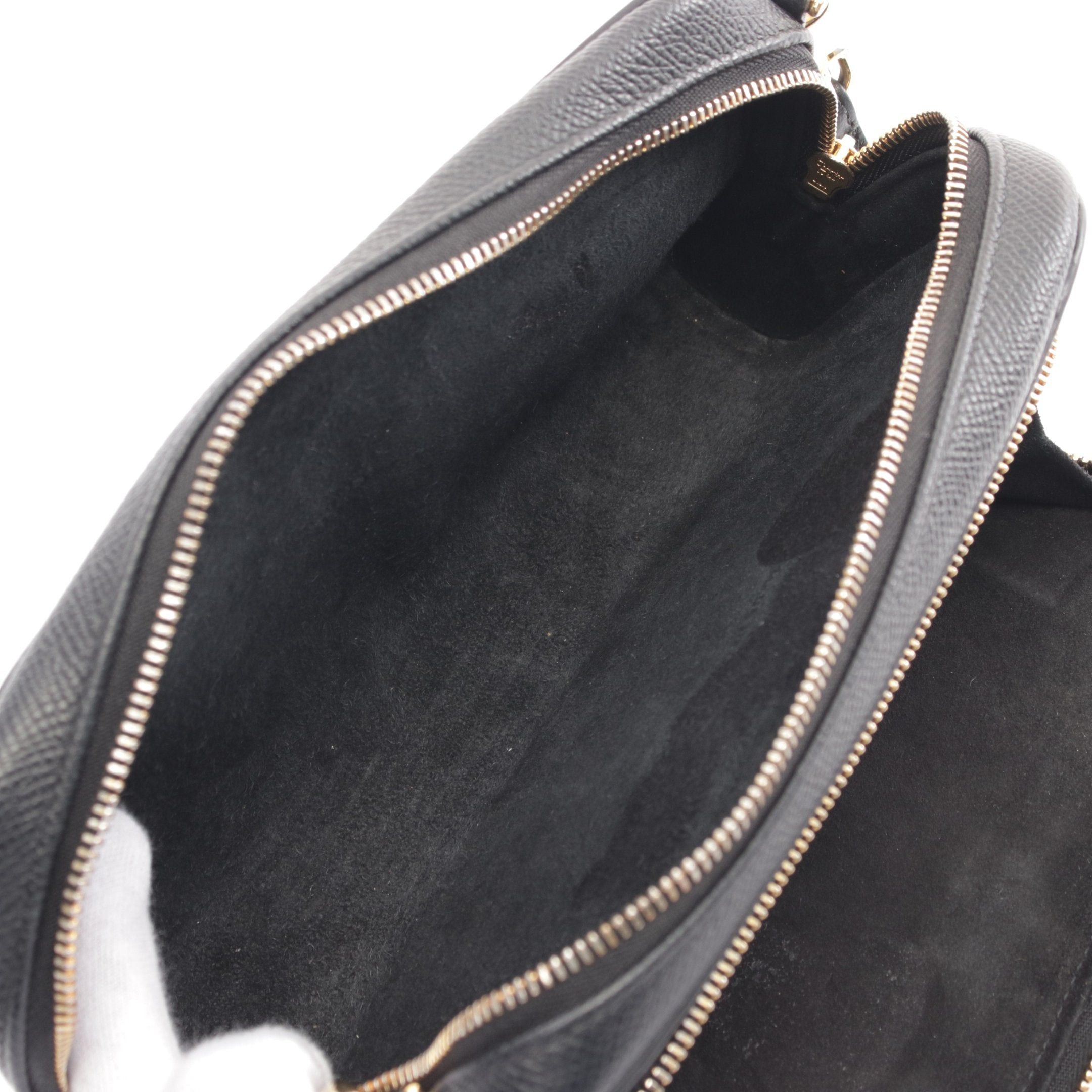 Dior Dior Karo Double Pouch Shoulder Bag Leather Black Size ONE SIZE - 3 Thumbnail