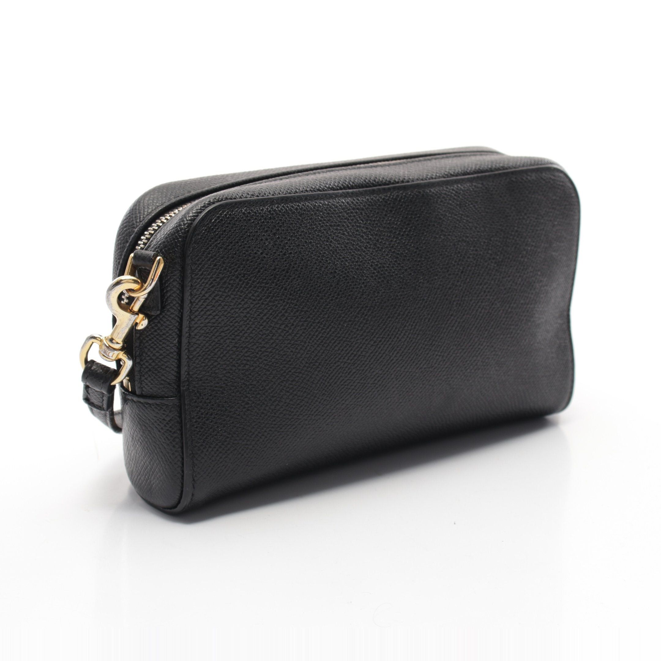 Dior Dior Karo Double Pouch Shoulder Bag Leather Black Size ONE SIZE - 2 Thumbnail