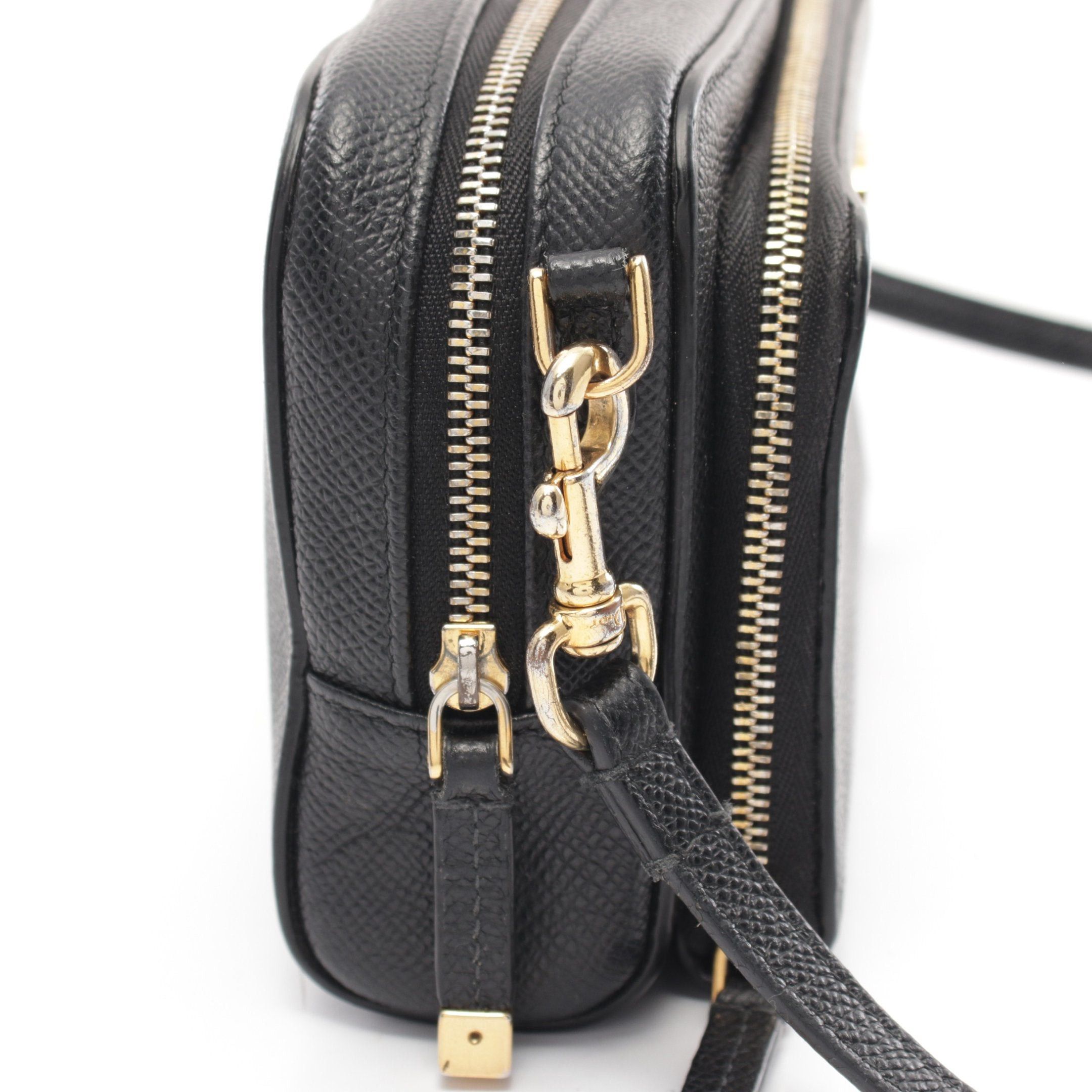 Dior Dior Karo Double Pouch Shoulder Bag Leather Black Size ONE SIZE - 7 Thumbnail