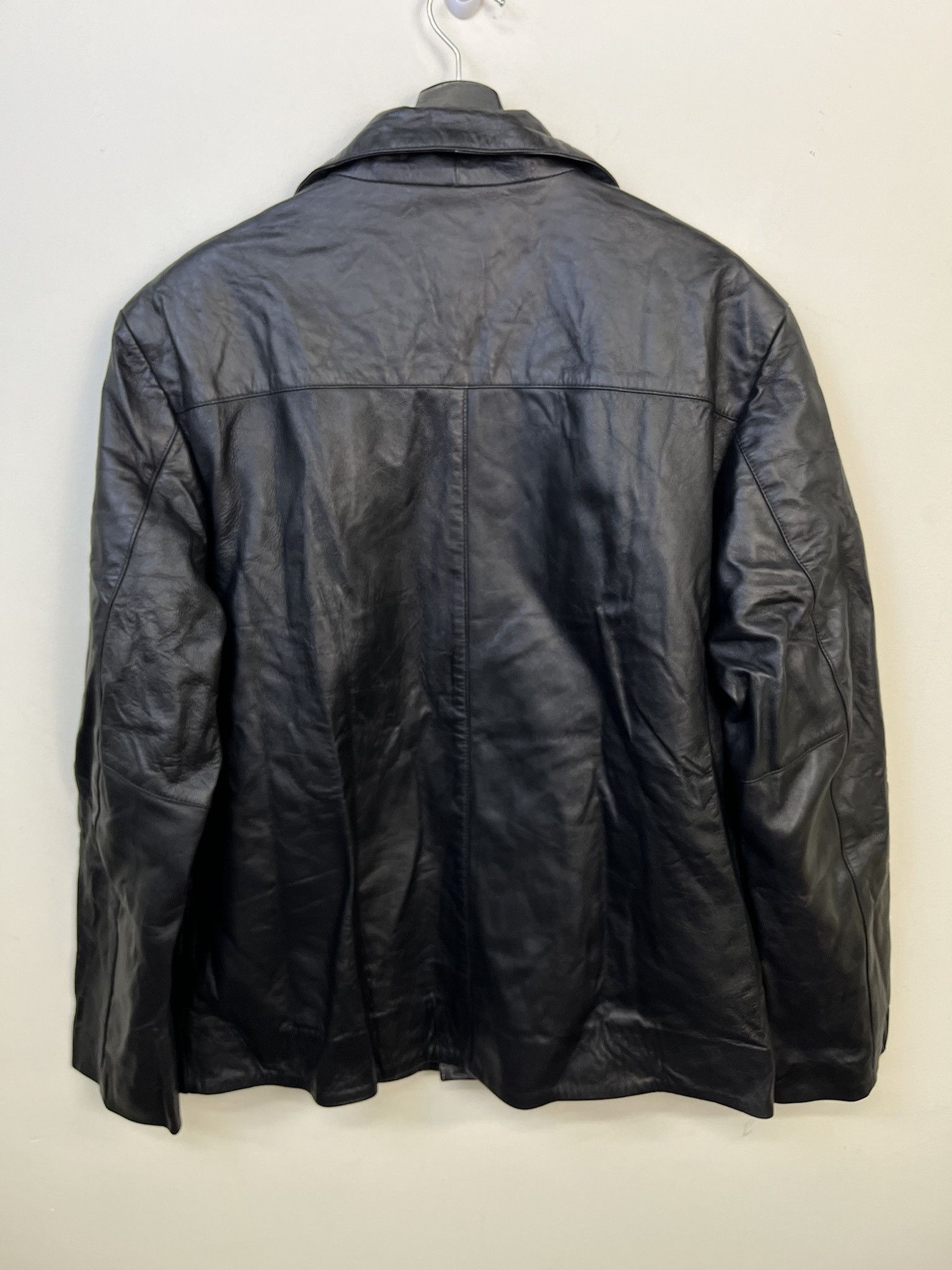 Leather × Vintage Vintage Jacket 1990s Two Tone Leather Coat Size M Size US M / EU 48-50 / 2 - 3 Thumbnail