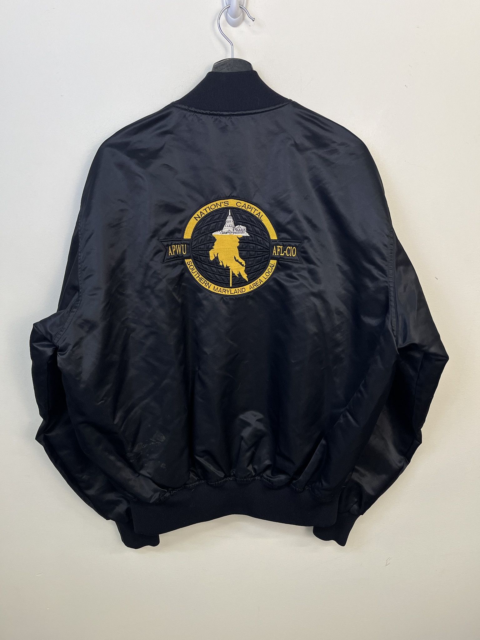 Vintage Vintage Jacket 1990s US Capital NCSMAL Satin Snap jacket Size XL Size US XL / EU 56 / 4 - 3 Thumbnail