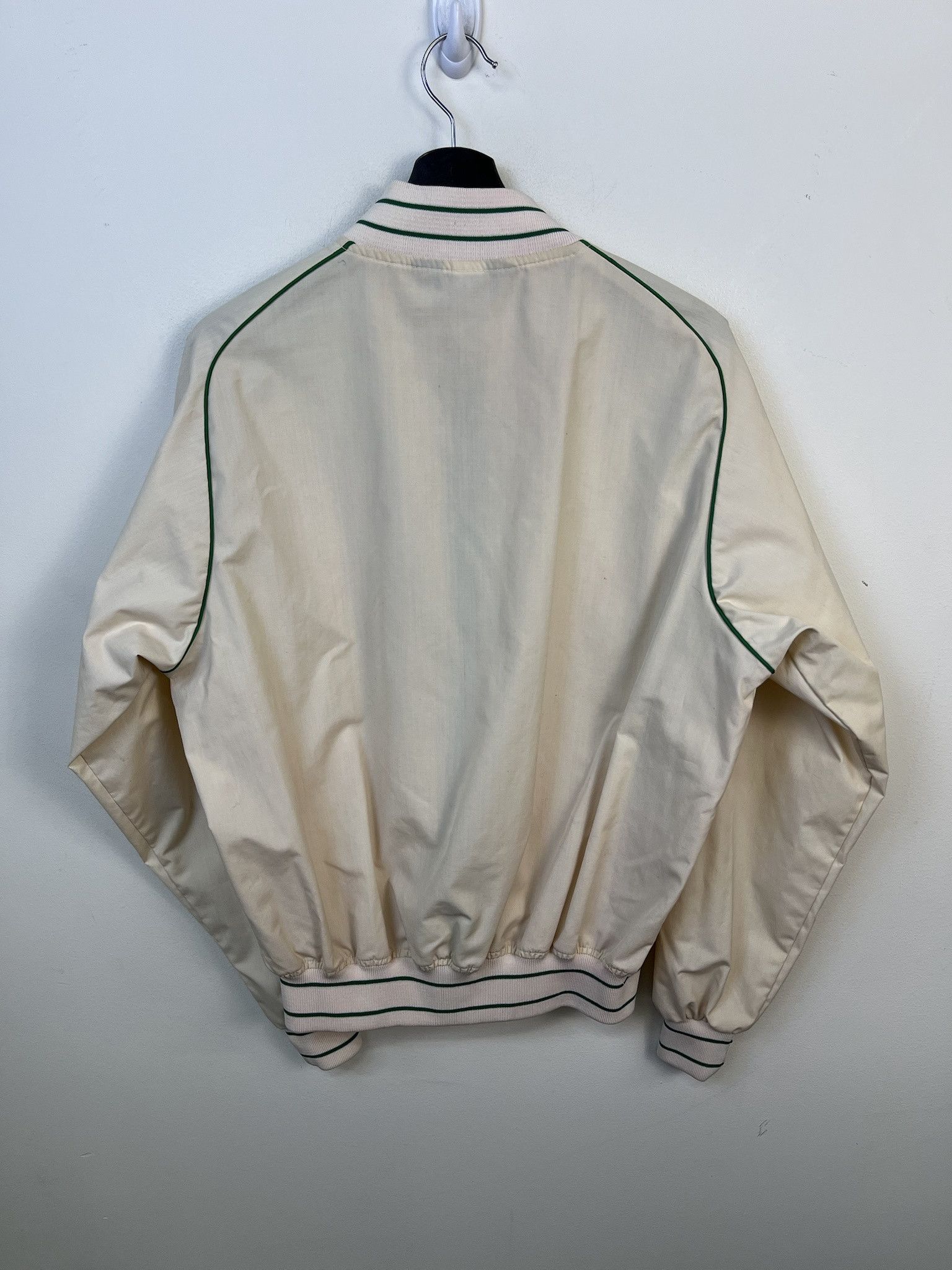 Vintage Vintage Jacket 1990s Swingster Green Piping Tan Light Jacket Size L Size US L / EU 52-54 / 3 - 3 Thumbnail