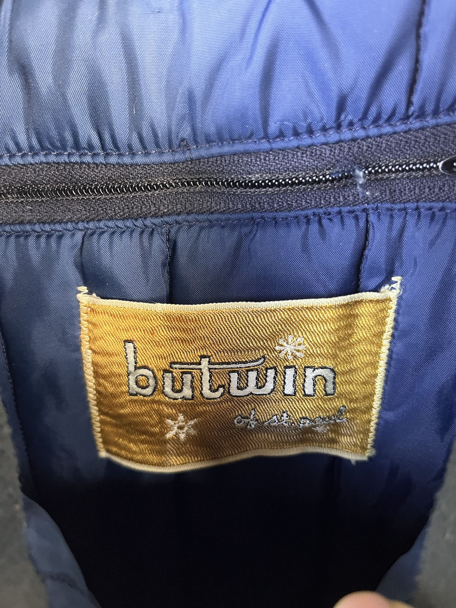 Vintage Vintage Jacket 1970s Butwin Removable Liner Navy Windbreaker Jacket Size L Size US L / EU 52-54 / 3 - 2 Thumbnail