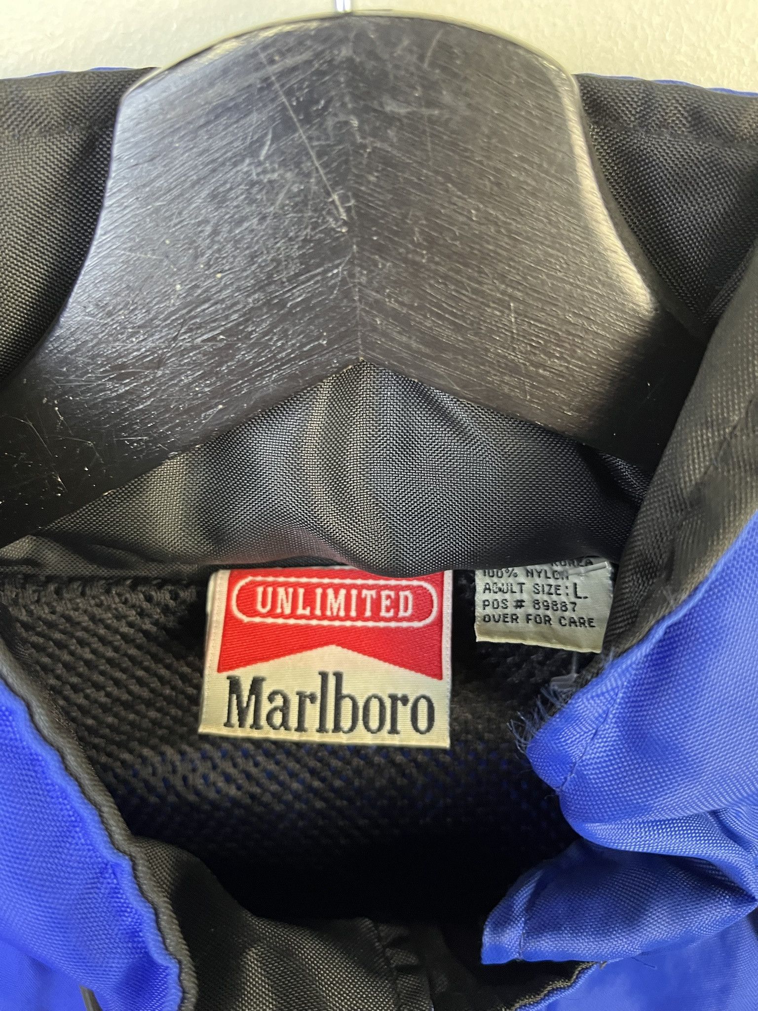Marlboro × Vintage Vintage Jacket 1990s Marlboro Blue Black Zip Up Jacket Size L Size US L / EU 52-54 / 3 - 2 Thumbnail