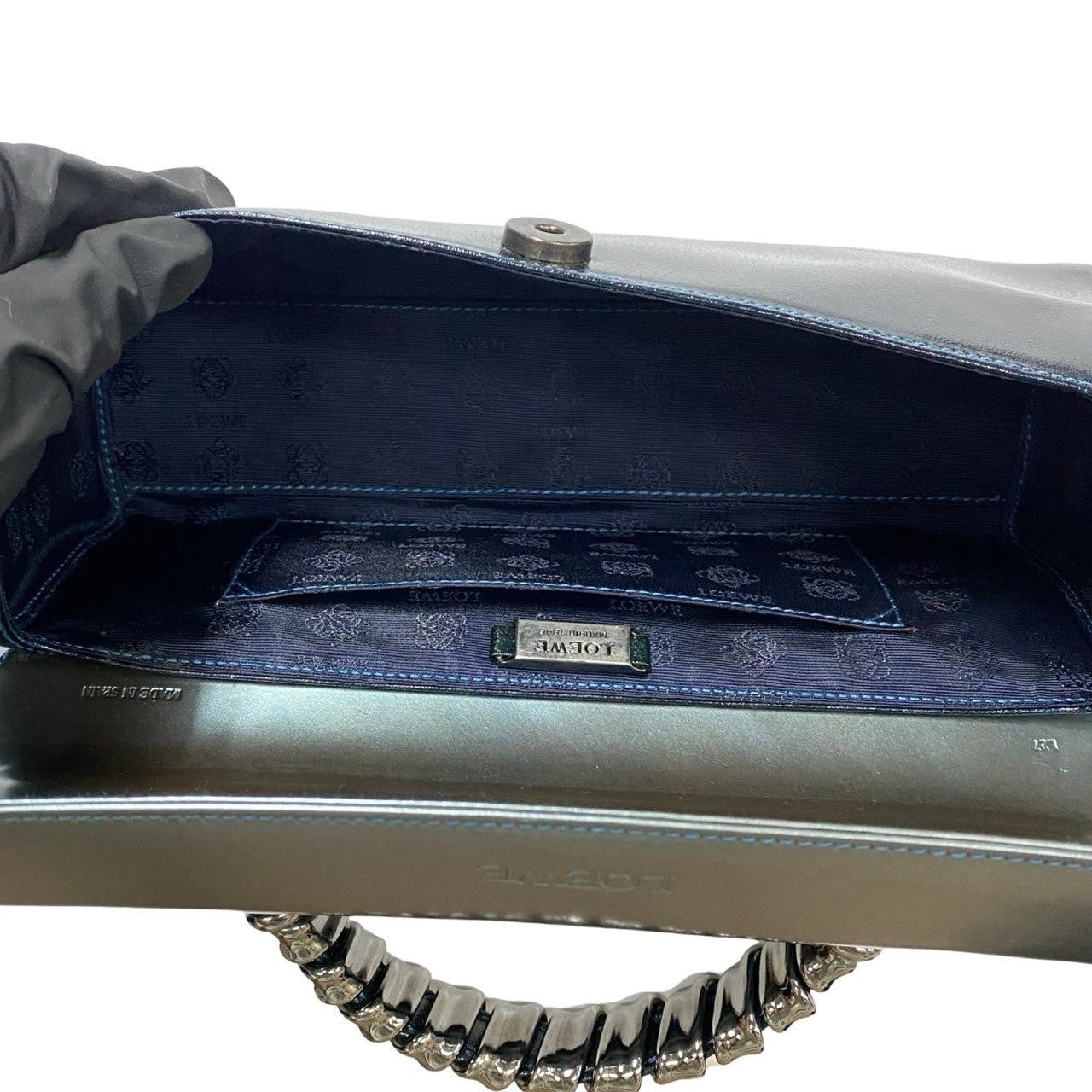 Loewe Loewe Handbag Blue Leather Size ONE SIZE - 9 Thumbnail