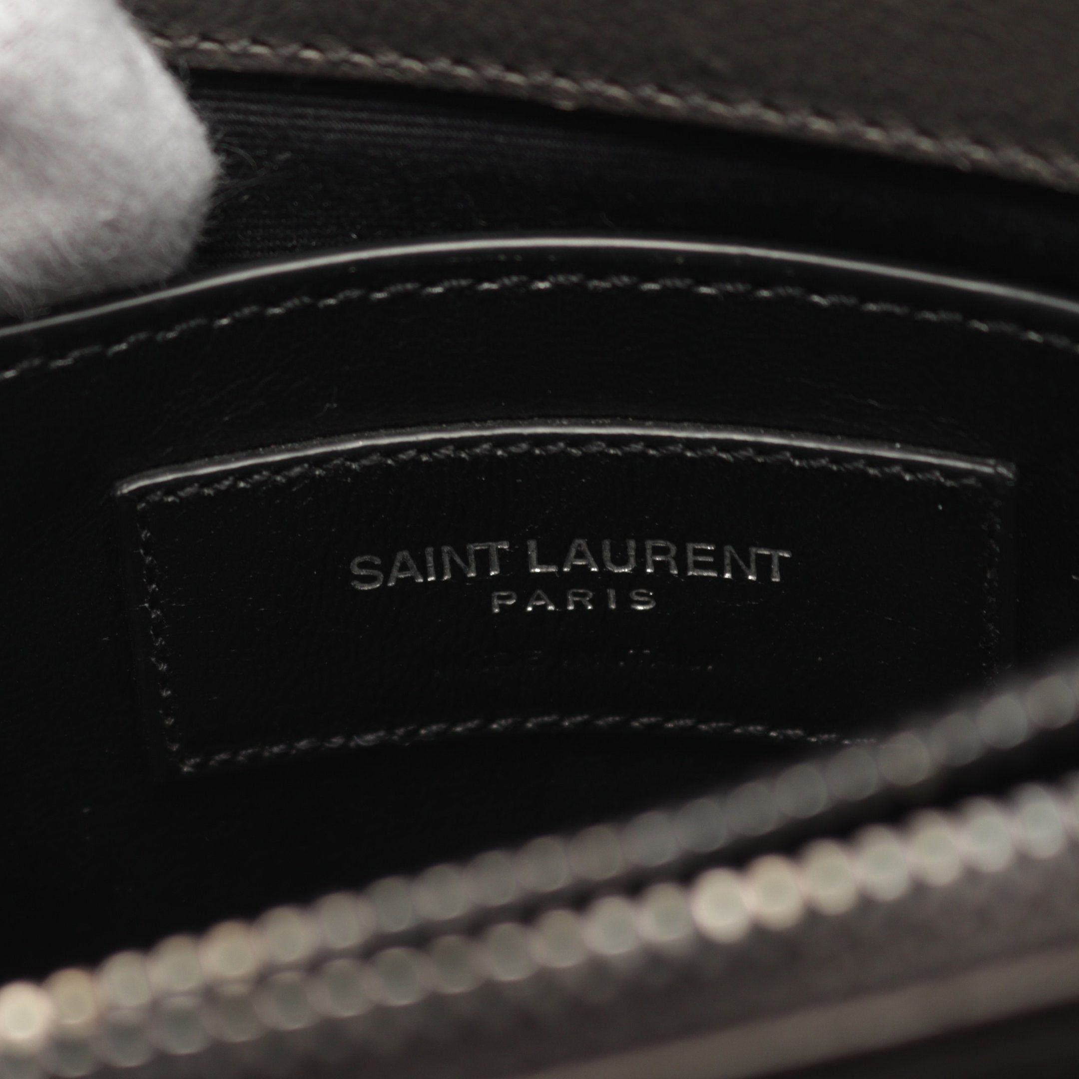 Yves Saint Laurent Yves Saint Laurent College Handbag Leather Gray Size ONE SIZE - 4 Thumbnail