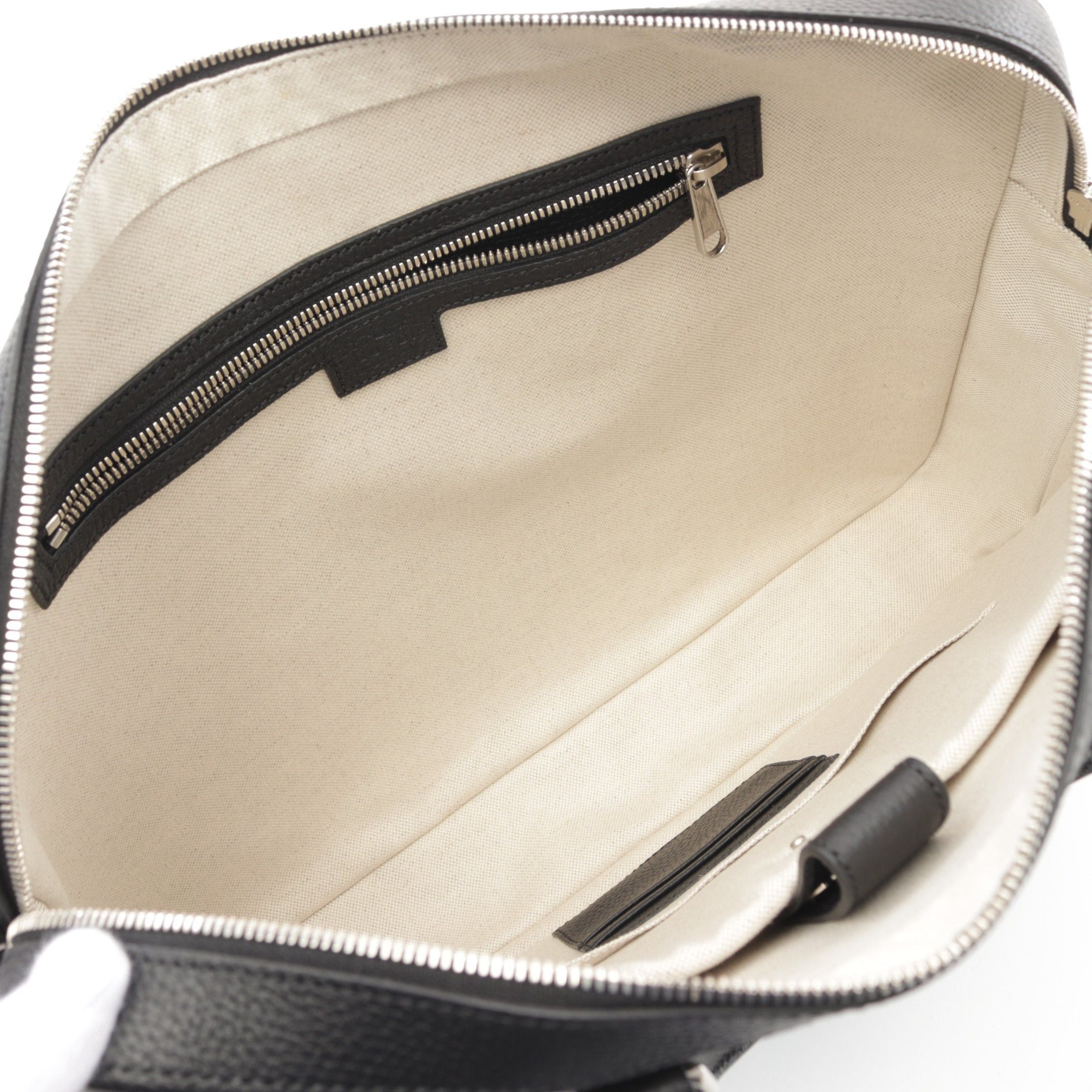 Gucci Gucci Jumbo Gg Briefcase Leather Black Size ONE SIZE - 3 Thumbnail