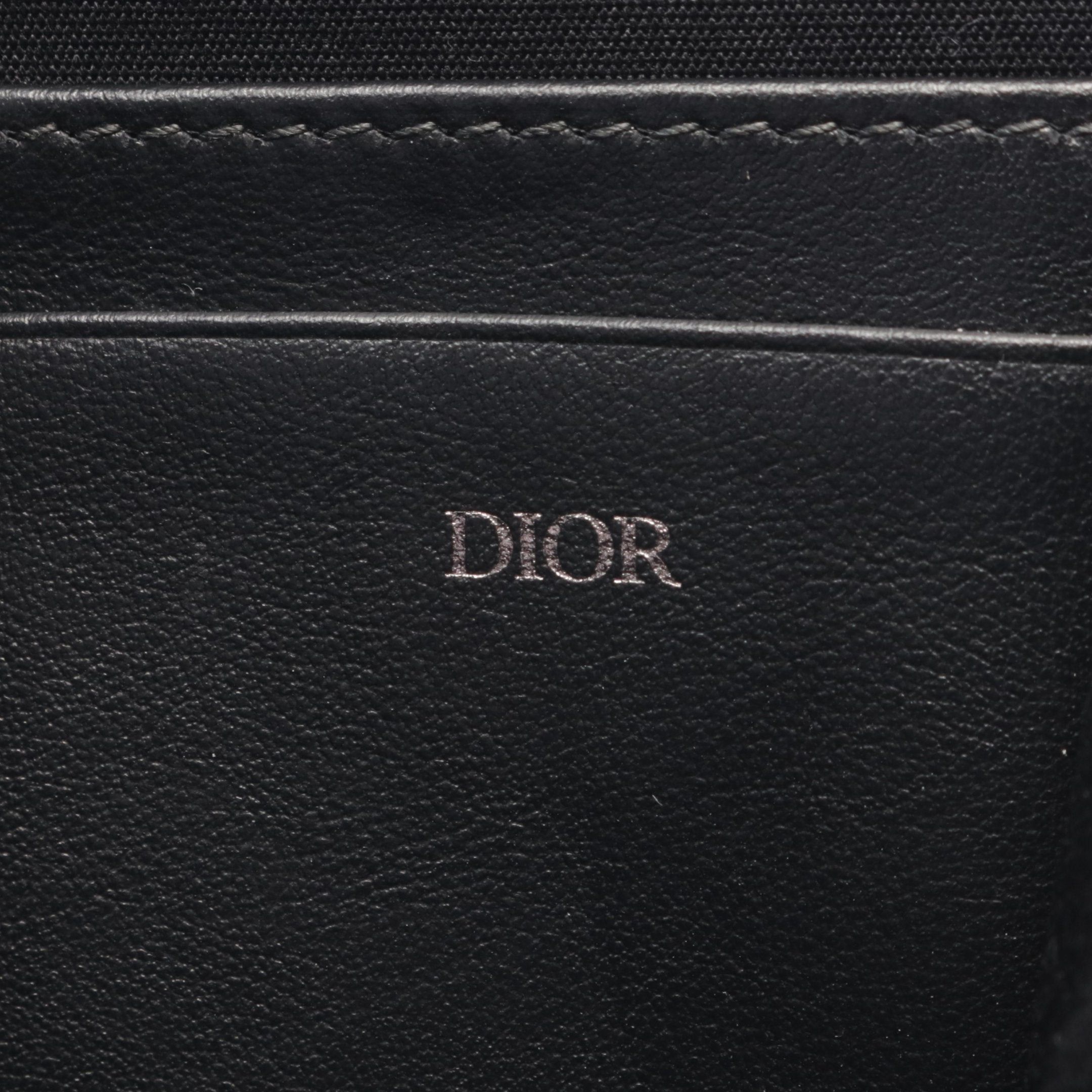 Dior Dior Oblique Shoulder Bag Canvas Leather Navy Gray Size ONE SIZE - 4 Thumbnail