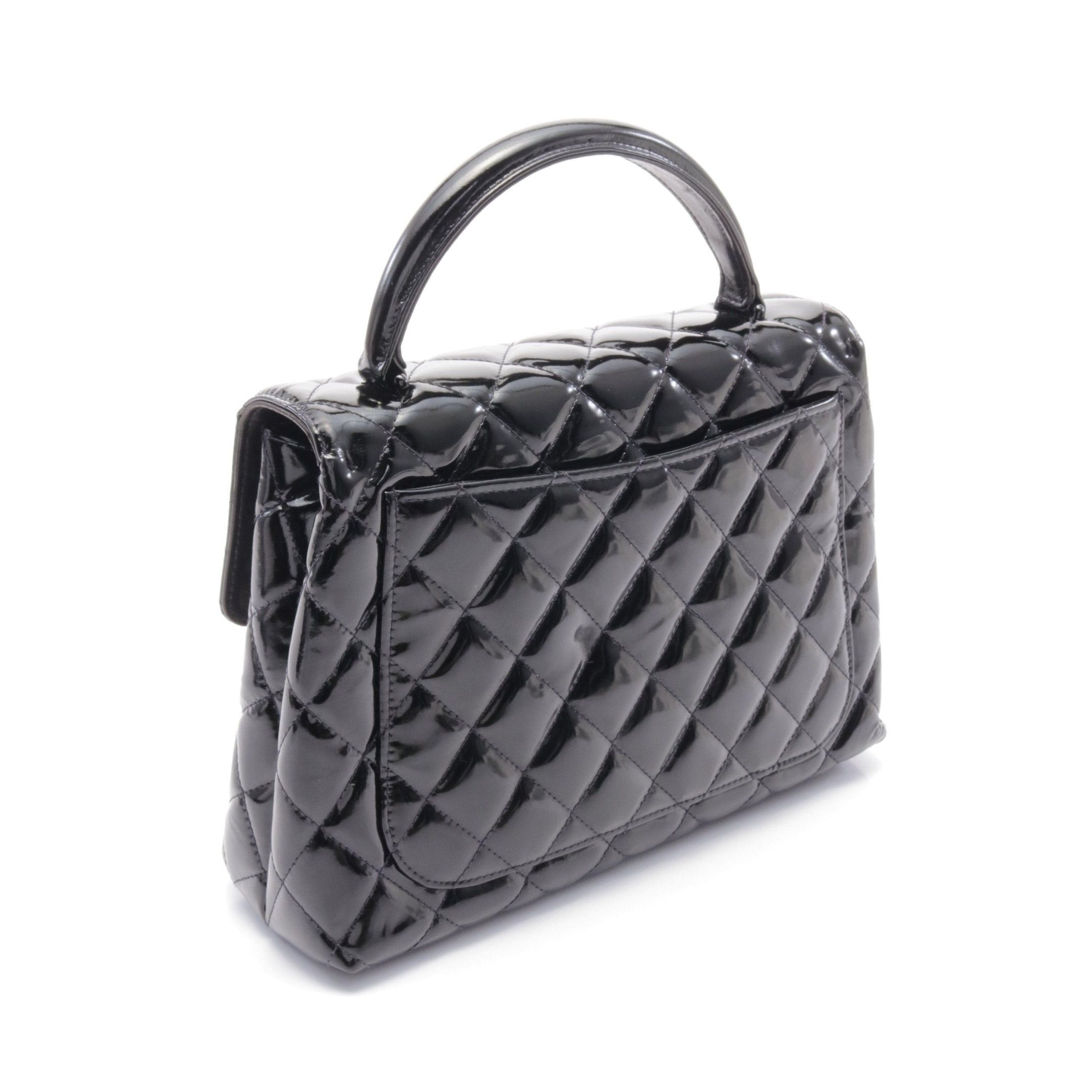 Chanel Chanel Matelasse Handbag Patent Leather Black Hardware Size ONE SIZE - 2 Thumbnail