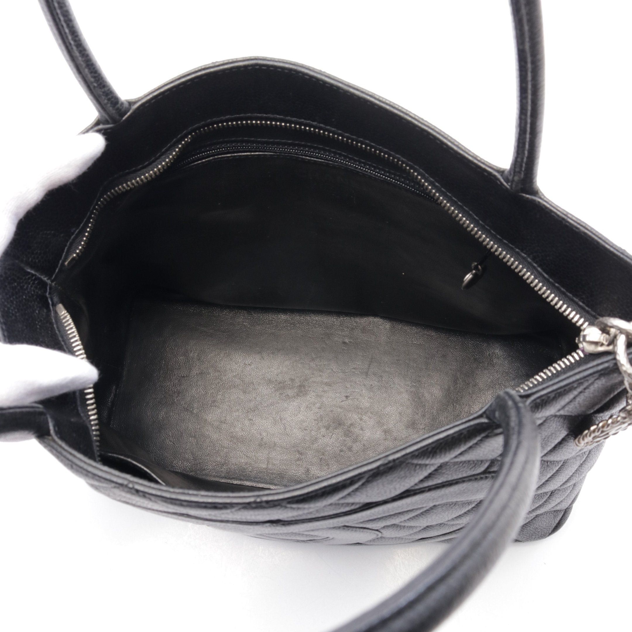 Chanel Chanel Reissue Tote Handbag Bag Caviar Skin Black Silver Hardware Size ONE SIZE - 3 Thumbnail