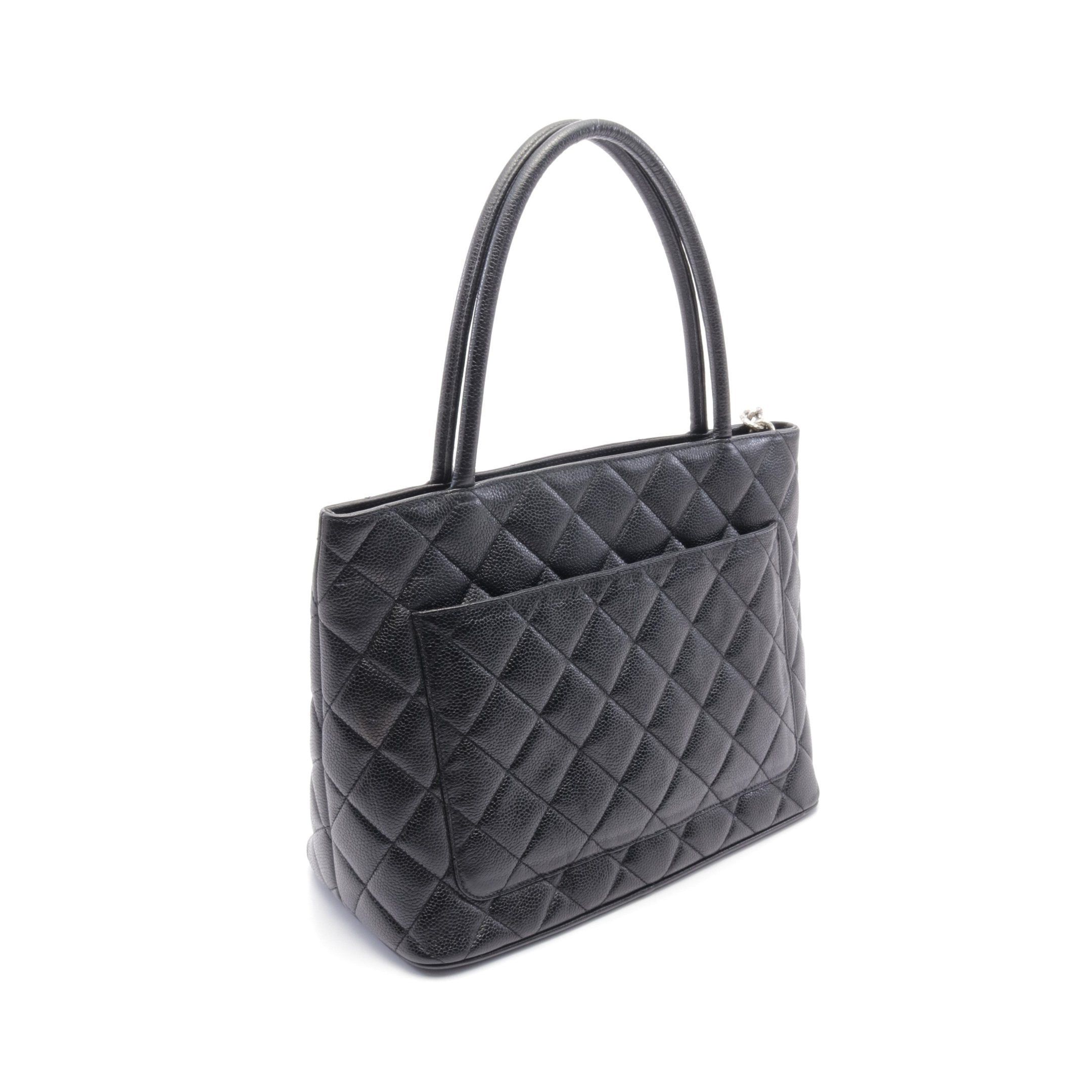 Chanel Chanel Reissue Tote Handbag Bag Caviar Skin Black Silver Hardware Size ONE SIZE - 2 Thumbnail