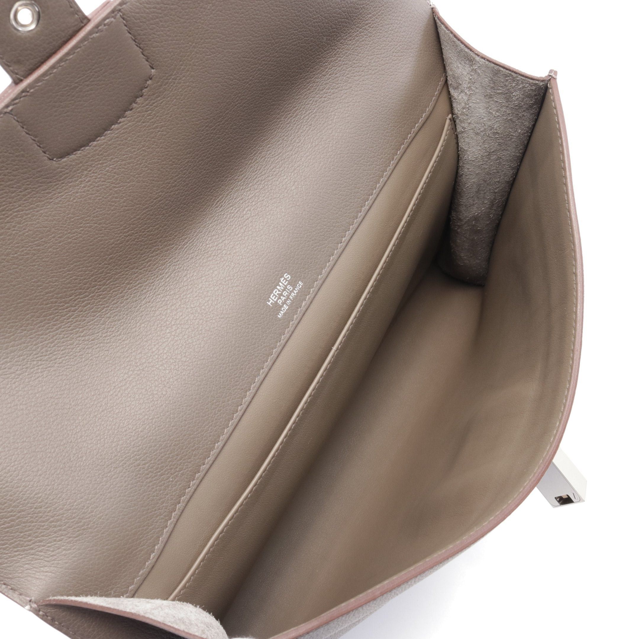Hermes Hermes Sac Adepeche 29 Ethane Business Bag Briefcase Evercolor Gray Brown Silver Hardware Z Stamp Size ONE SIZE - 3 Thumbnail