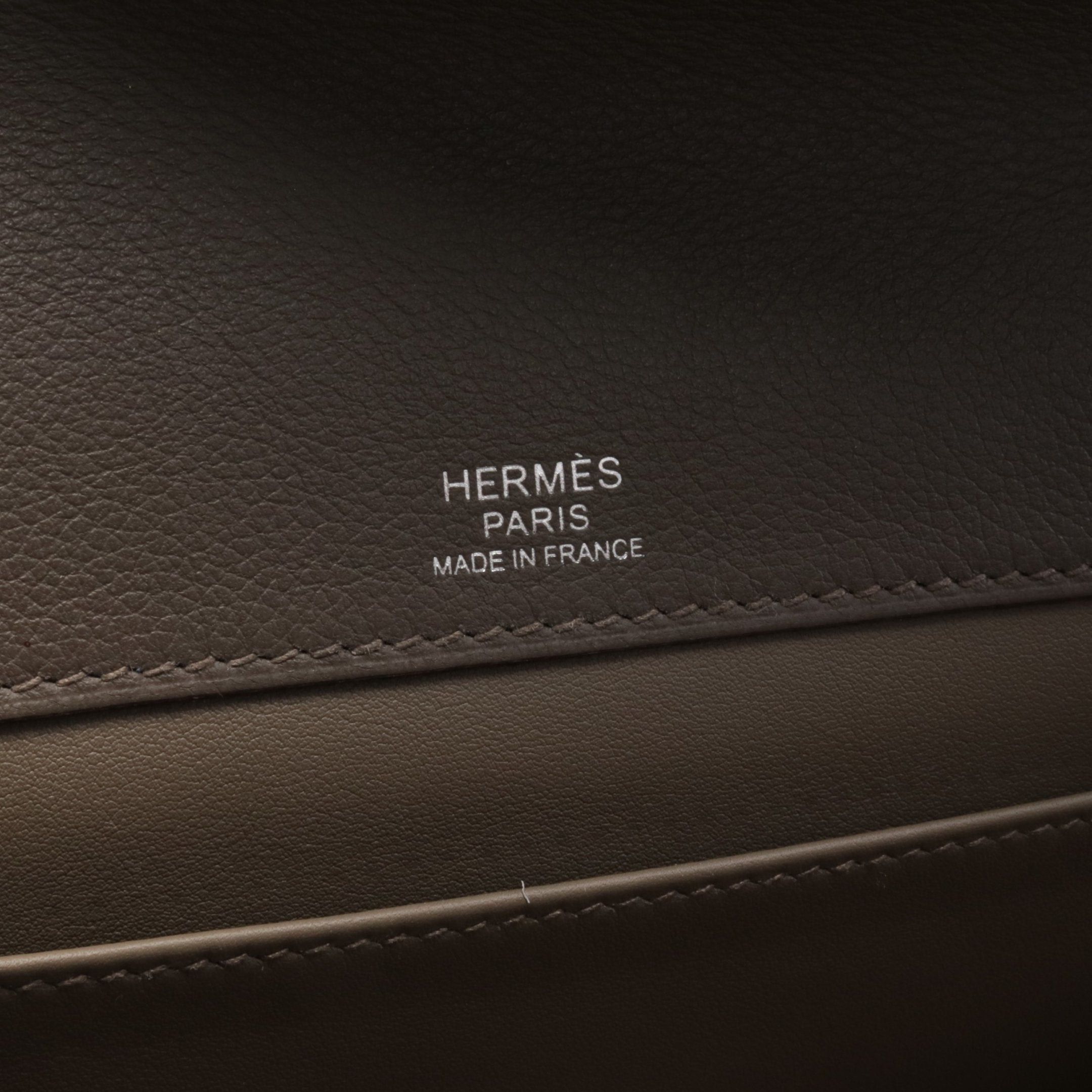 Hermes Hermes Sac Adepeche 29 Ethane Business Bag Briefcase Evercolor Gray Brown Silver Hardware Z Stamp Size ONE SIZE - 4 Thumbnail