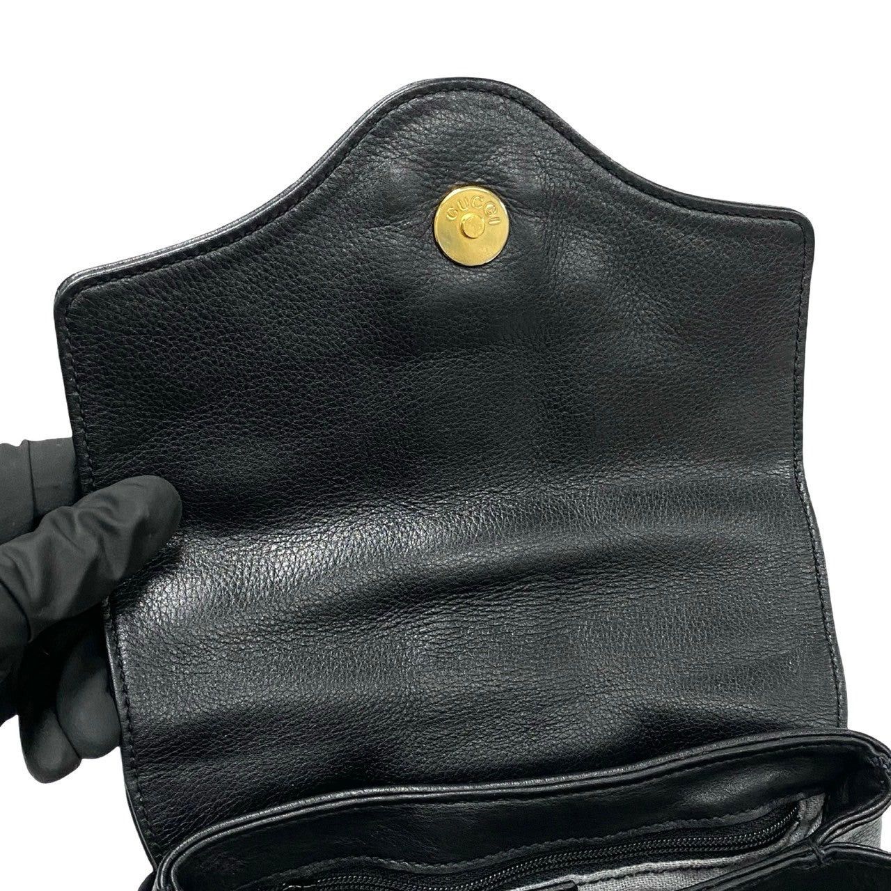 Gucci Gucci Shoulder Bag Black Leather Size ONE SIZE - 8 Thumbnail