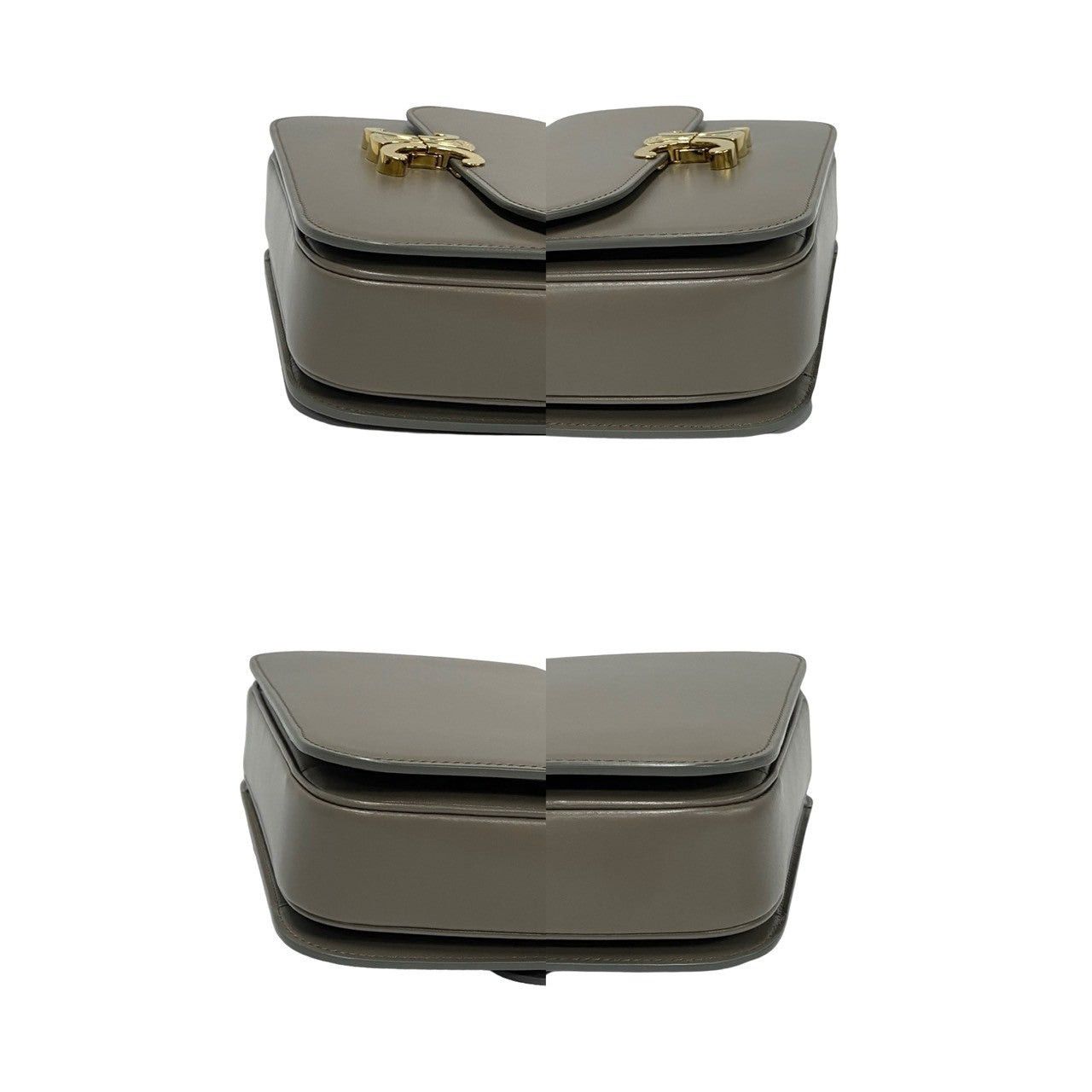 Celine Celine Shoulder Bag Grey Leather Size ONE SIZE - 7 Thumbnail