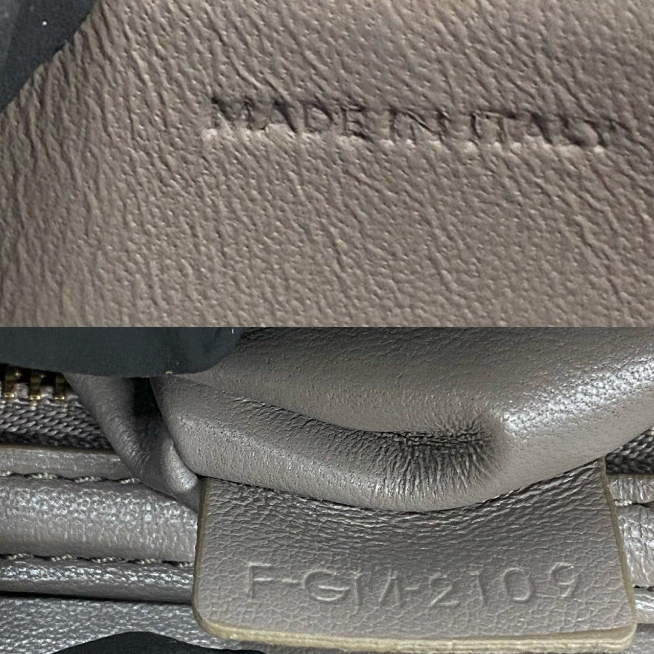 Celine Celine Shoulder Bag Grey Leather Size ONE SIZE - 4 Thumbnail