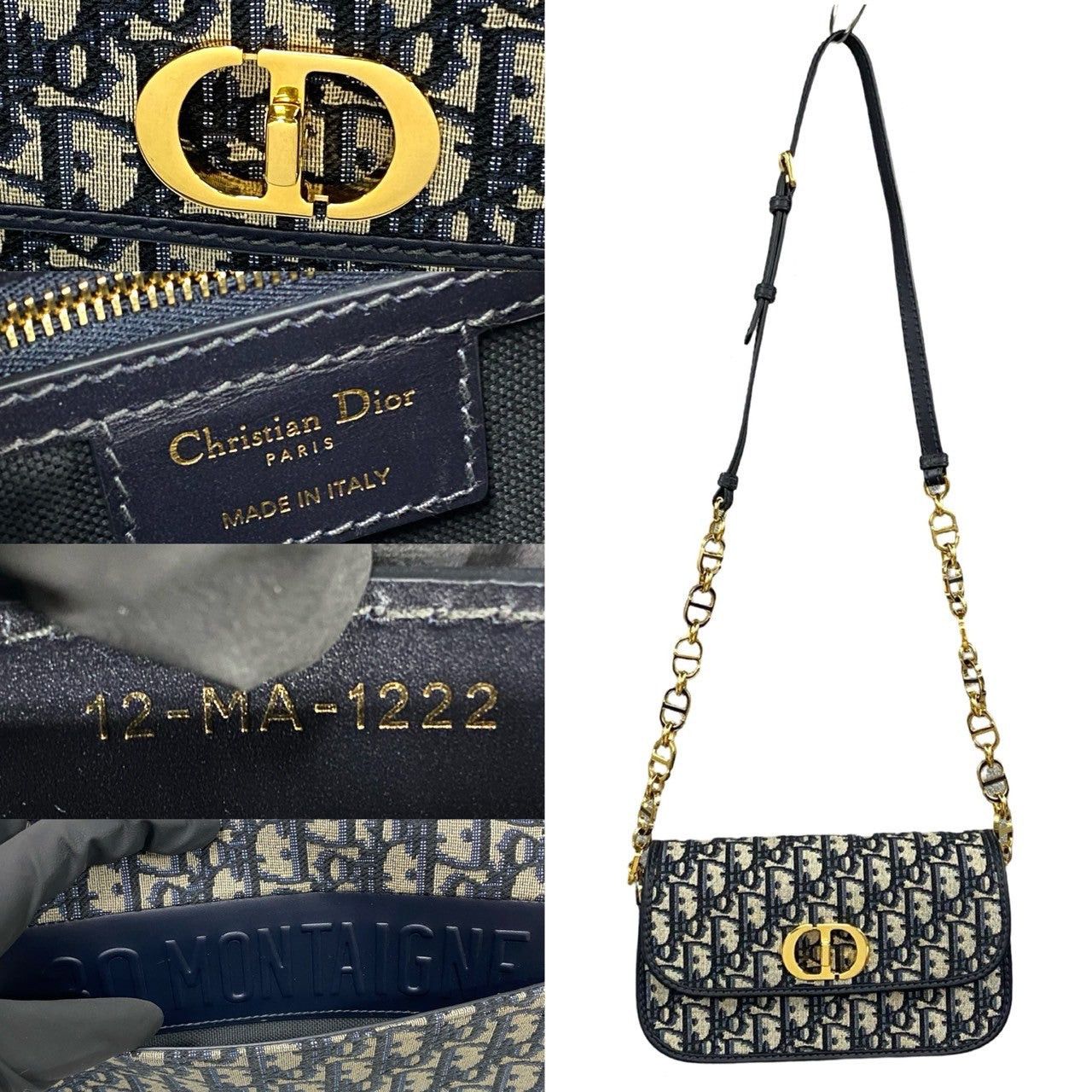Dior Dior Shoulder Bag Blue Leather Size ONE SIZE - 3 Thumbnail
