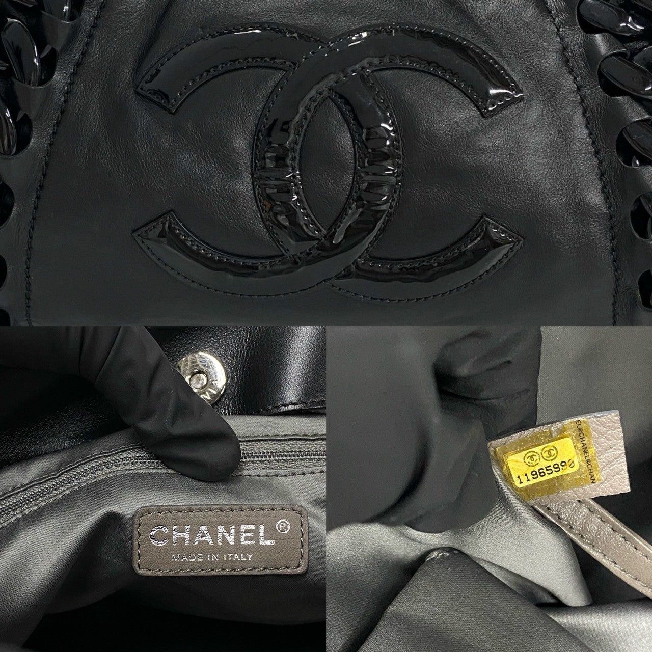 Chanel Chanel Shoulder Bag Black Leather Size ONE SIZE - 3 Thumbnail