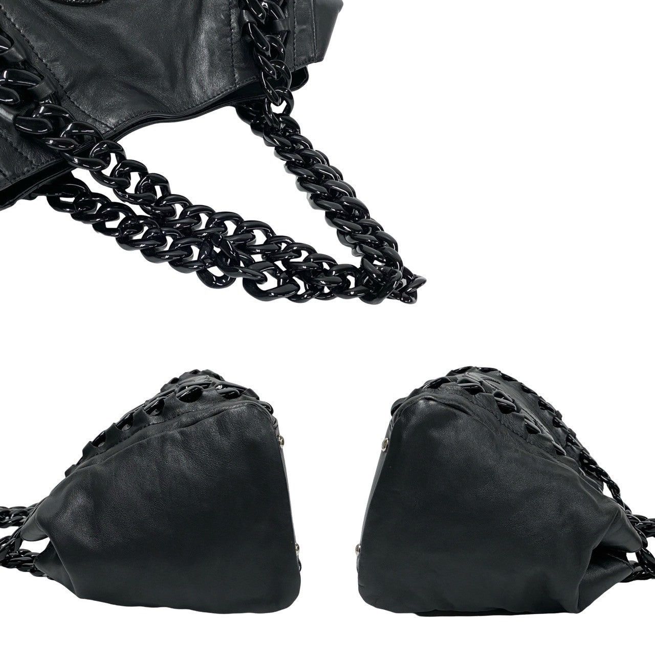 Chanel Chanel Shoulder Bag Black Leather Size ONE SIZE - 5 Thumbnail