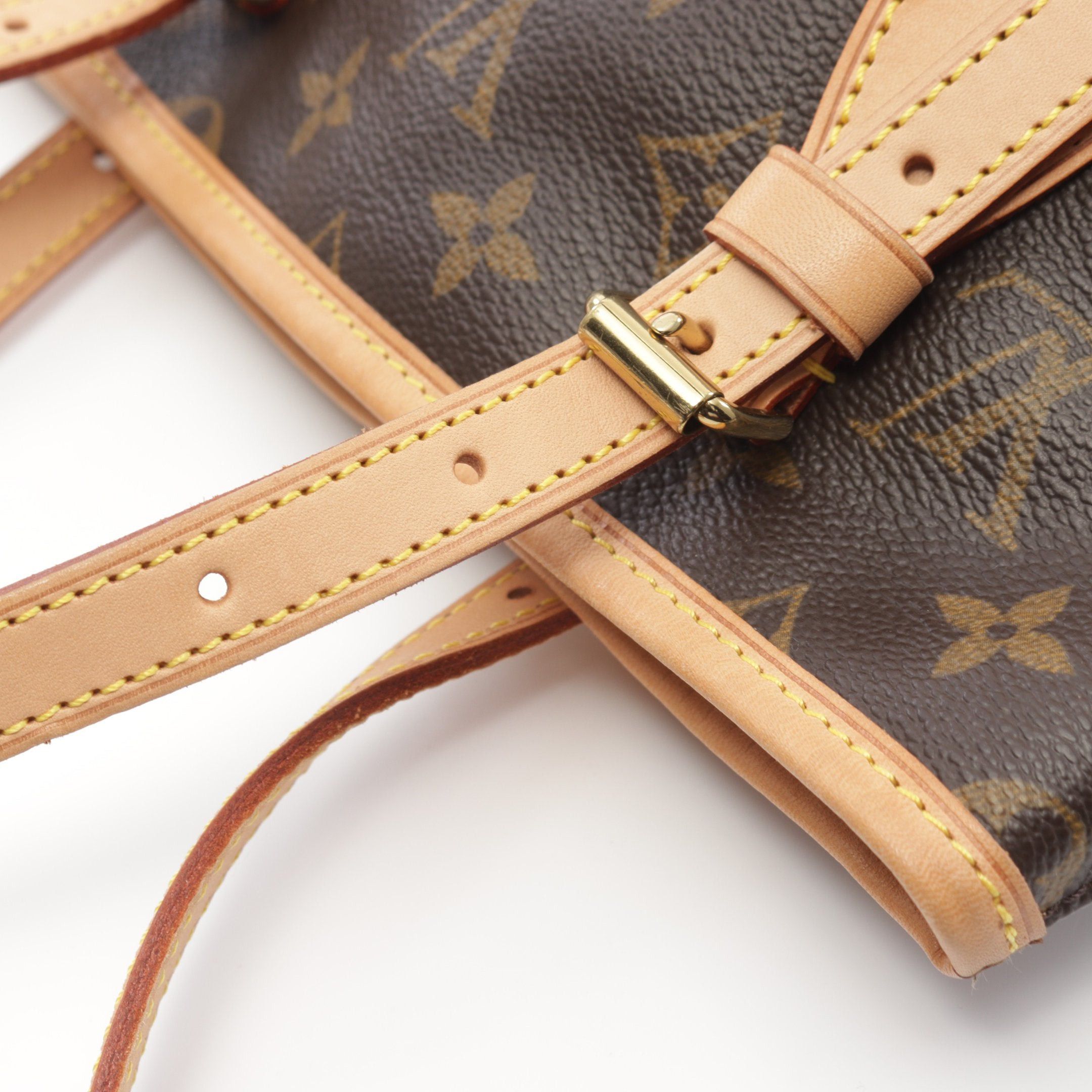 Louis Vuitton Louis Vuitton Bucket Pm Monogram Handbag Leather Brown Size ONE SIZE - 7 Thumbnail