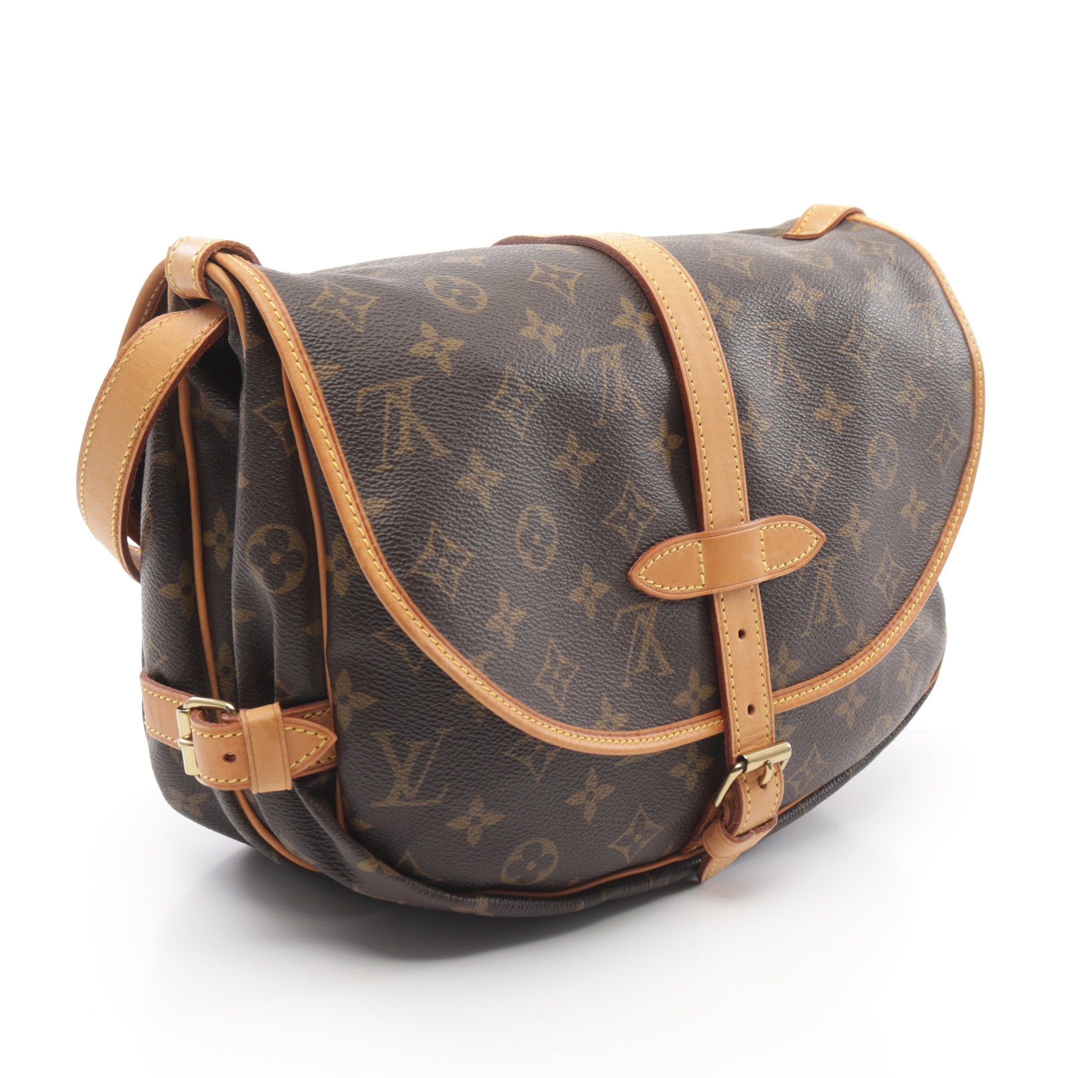 Louis Vuitton Louis Vuitton Saumur 30 Monogram Shoulder Bag Leather Brown Size ONE SIZE - 2 Thumbnail