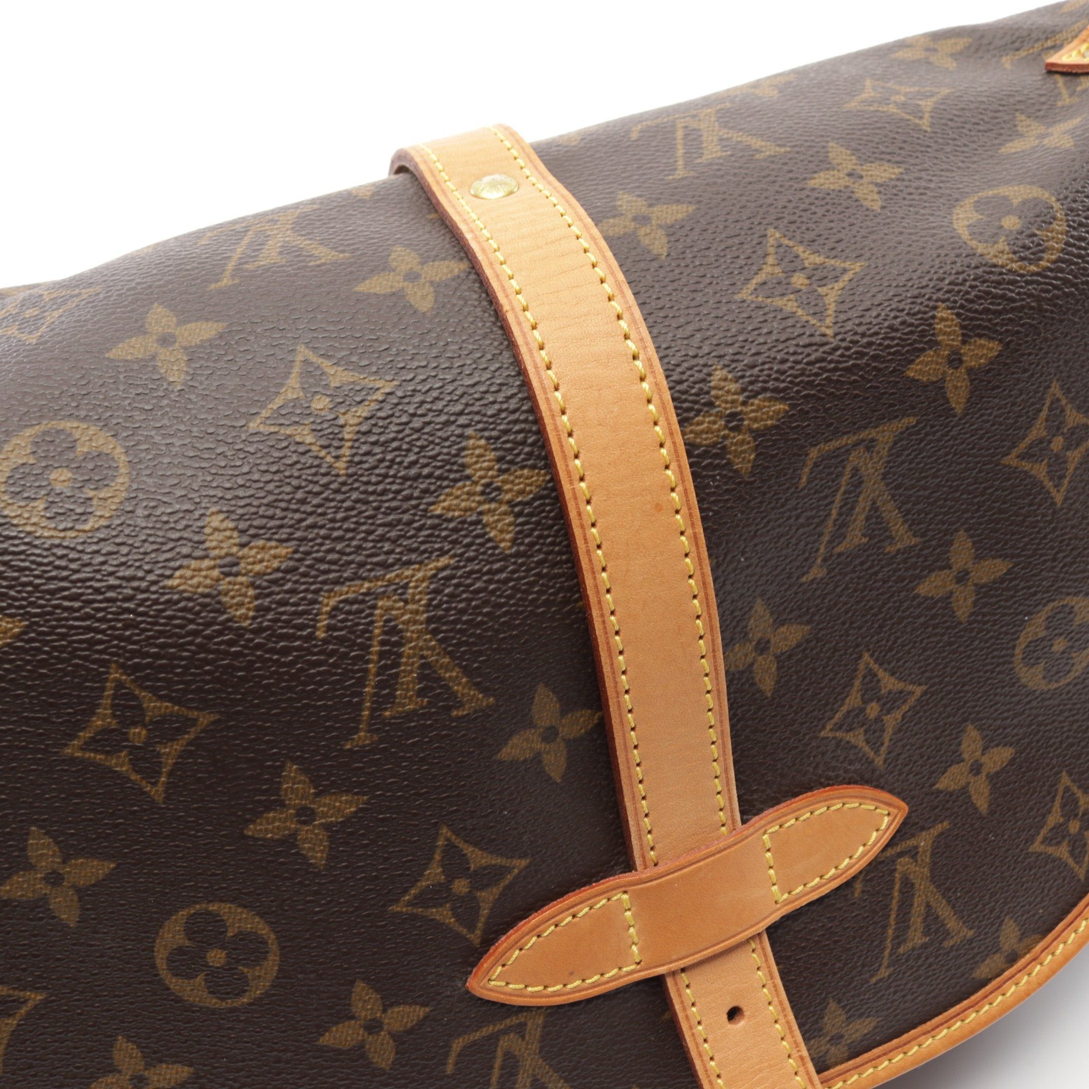 Louis Vuitton Louis Vuitton Saumur 30 Monogram Shoulder Bag Leather Brown Size ONE SIZE - 6 Thumbnail