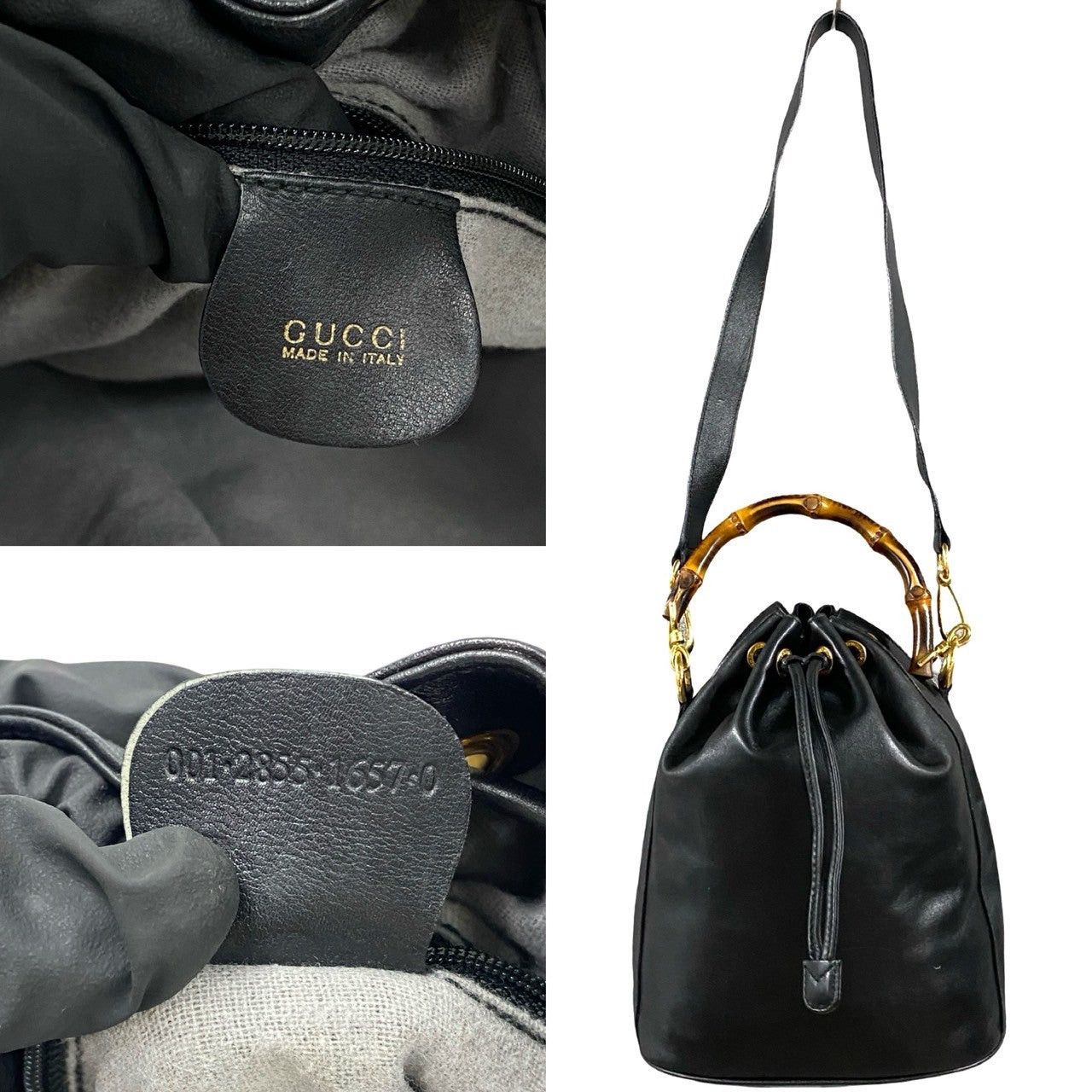 Gucci Gucci Shoulder Bag Black Leather Size ONE SIZE - 3 Thumbnail