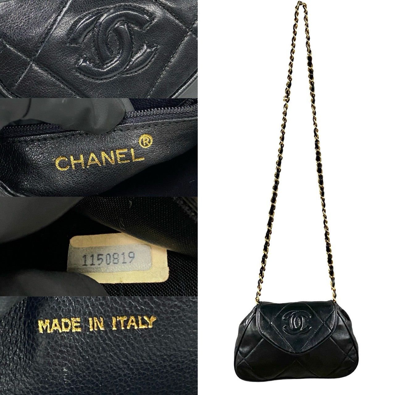 Chanel Chanel Shoulder Bag Black Leather Size ONE SIZE - 3 Thumbnail