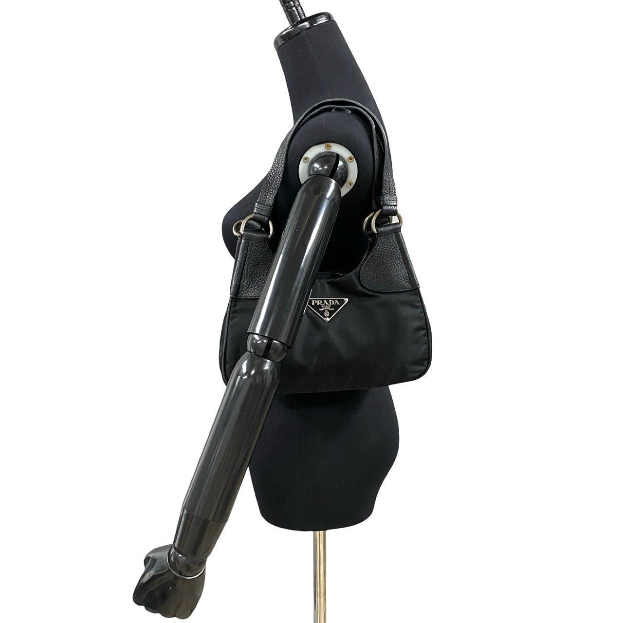 Prada Prada Handbag Black Leather Size ONE SIZE - 2 Thumbnail