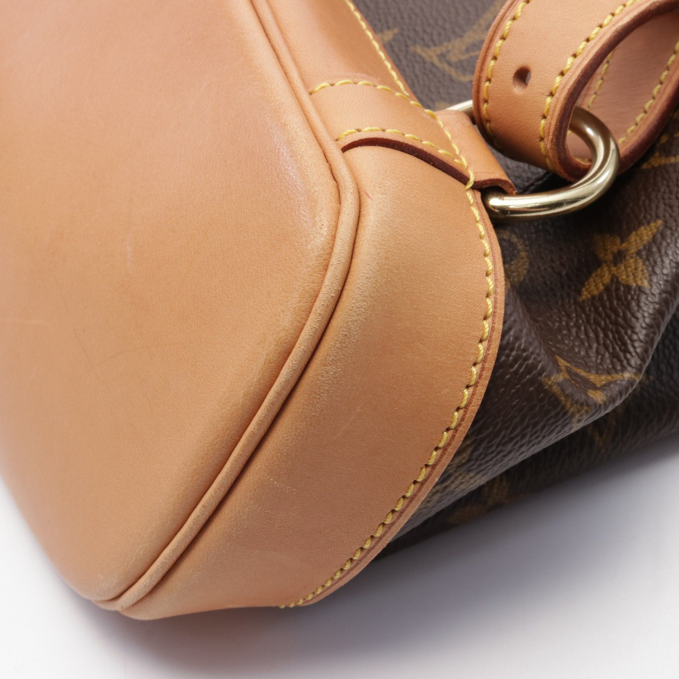 Louis Vuitton Louis Vuitton Montsouris Mm Monogram Backpack Rucksack Leather Brown Size ONE SIZE - 9 Thumbnail