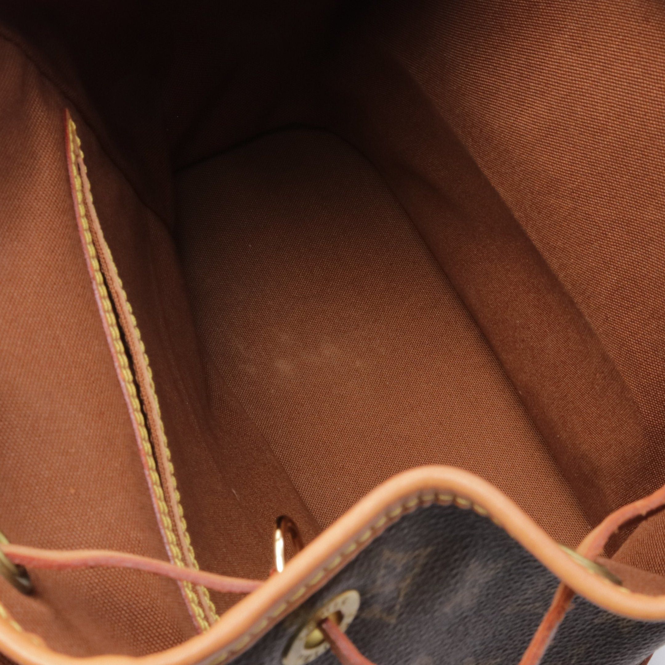 Louis Vuitton Louis Vuitton Montsouris Mm Monogram Backpack Rucksack Leather Brown Size ONE SIZE - 6 Thumbnail