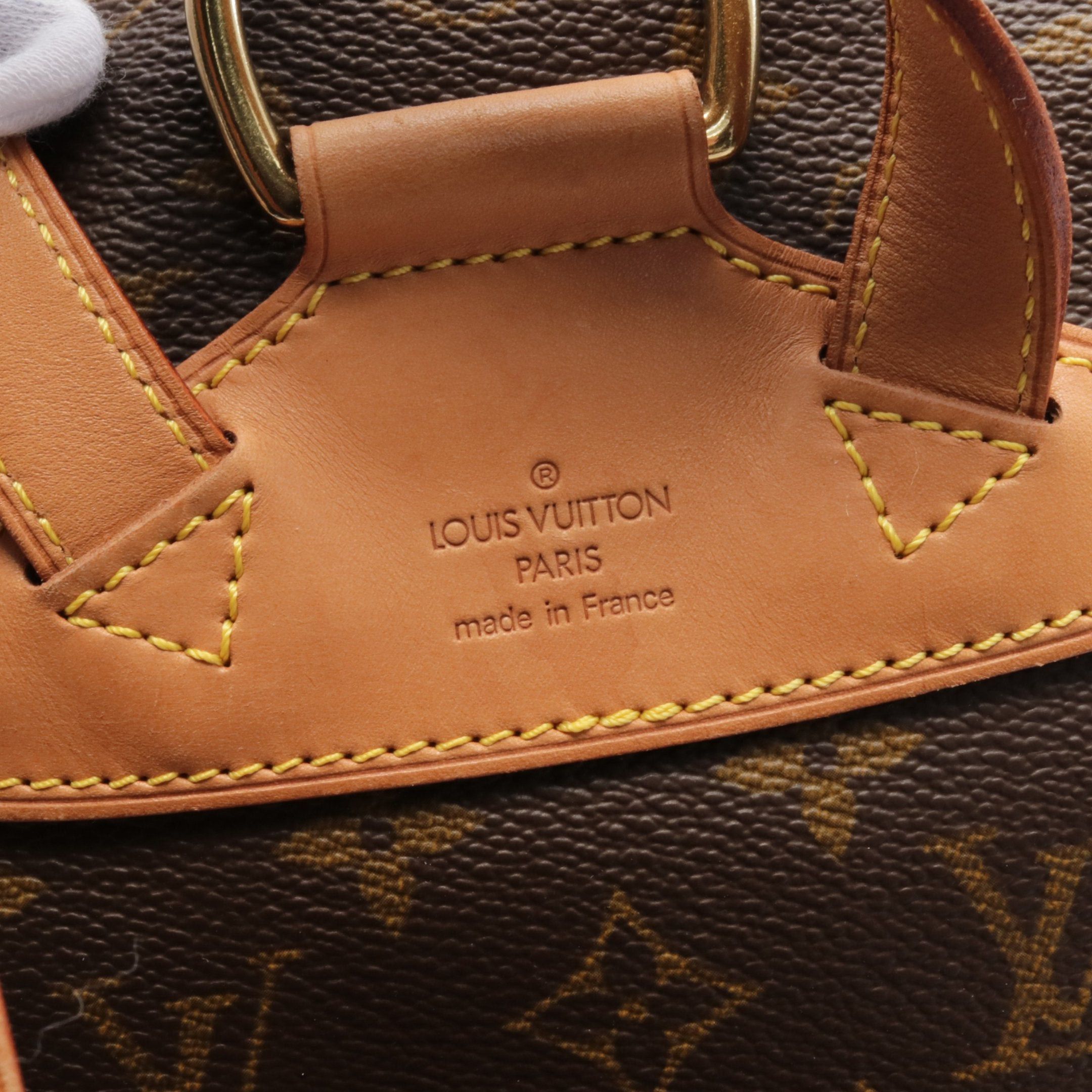Louis Vuitton Louis Vuitton Montsouris Mm Monogram Backpack Rucksack Leather Brown Size ONE SIZE - 4 Thumbnail