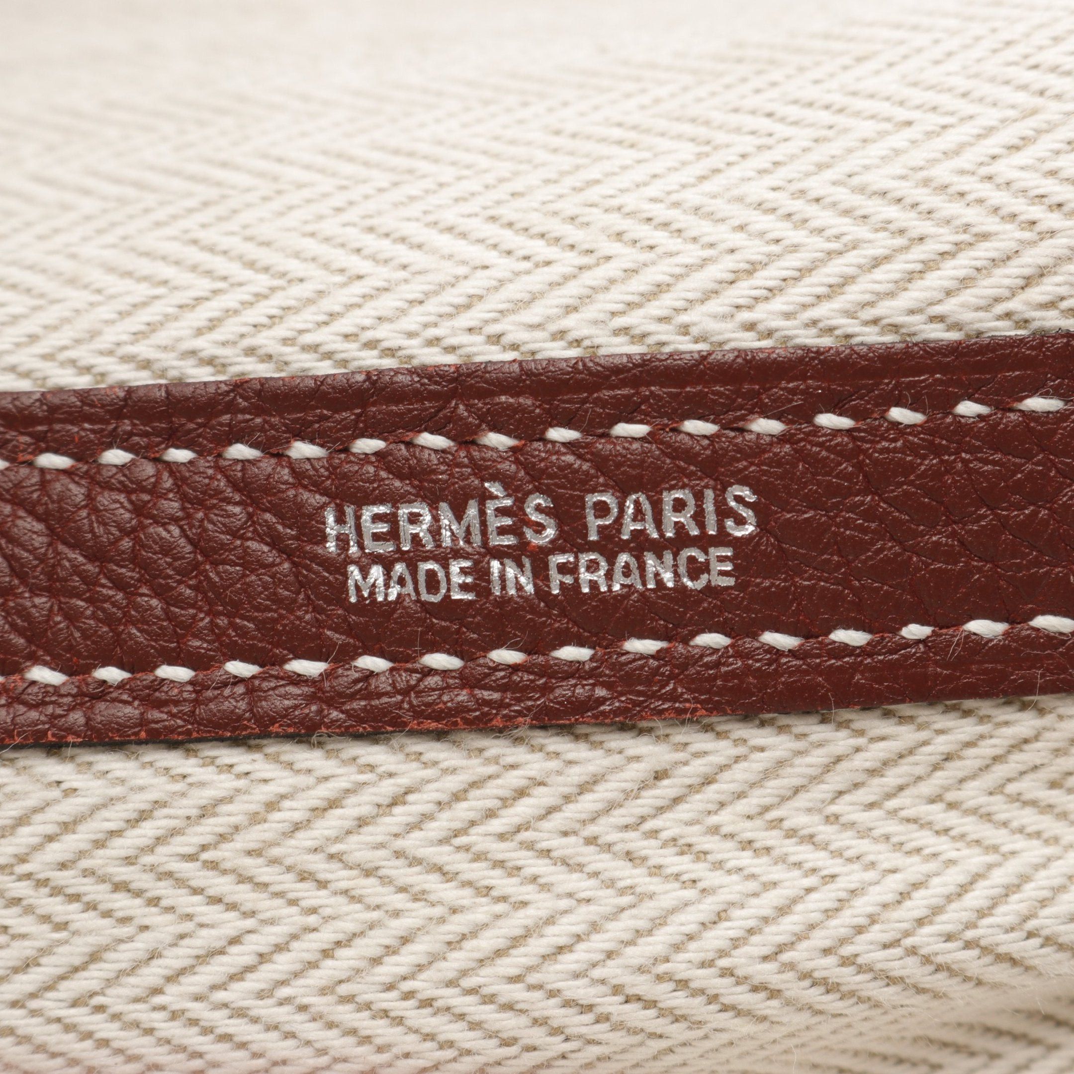 Hermes Hermes Garden Party Pm Rouge Ash Handbag Tote Bag Negonda Leather Bordeaux Silver Hardware □Q Stamp Size ONE SIZE - 4 Thumbnail
