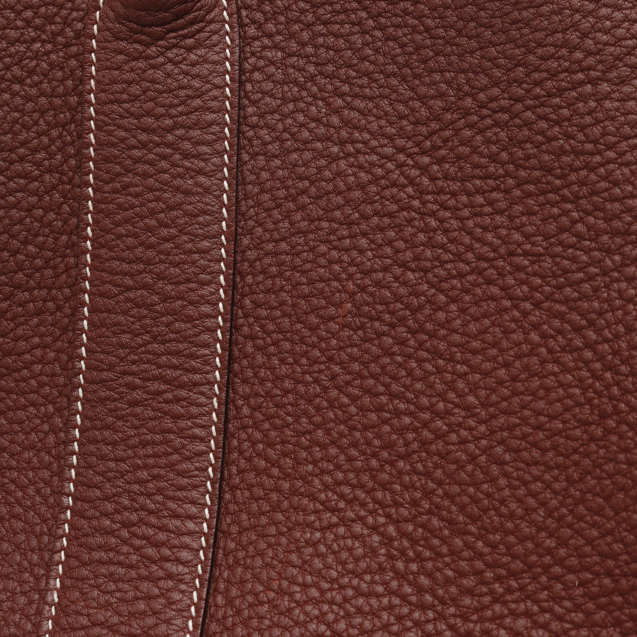 Hermes Hermes Garden Party Pm Rouge Ash Handbag Tote Bag Negonda Leather Bordeaux Silver Hardware □Q Stamp Size ONE SIZE - 10 Thumbnail